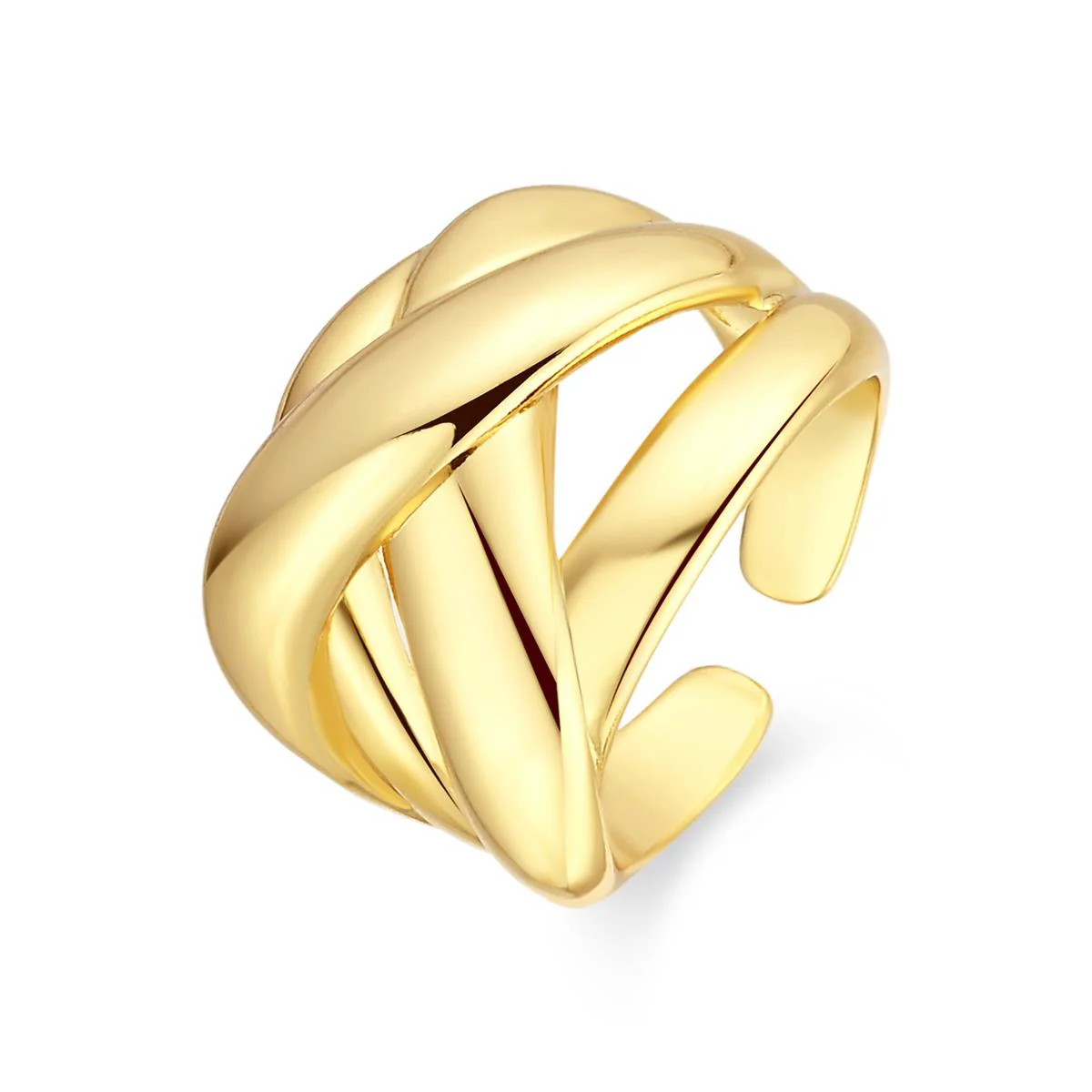 Anillo acabado en oro amarillo 18k - Xolit