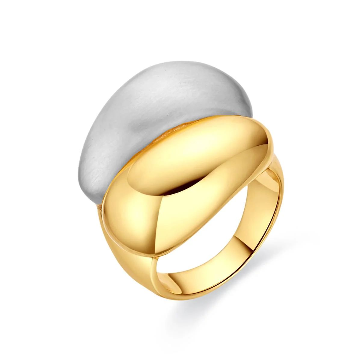 Anillo acabado en oro amarillo de 18k - Oga