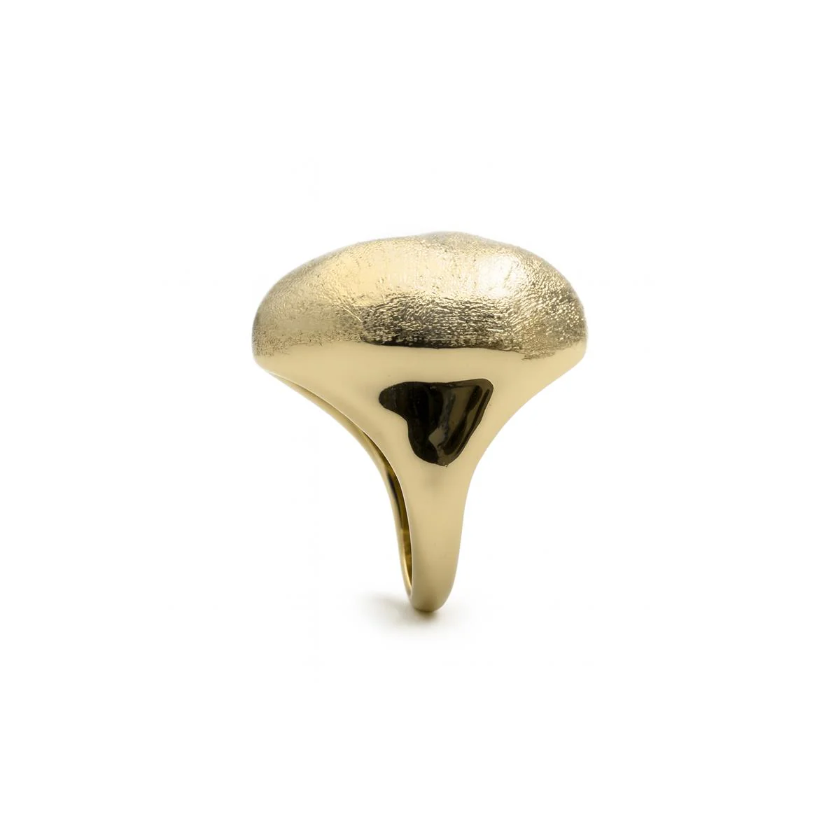Anillo acabado en oro amarillo de 18k - Pukba - Image 3