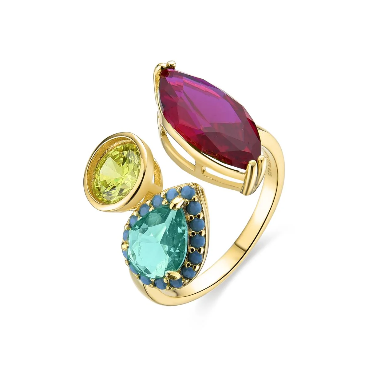 Anillo Adnaw Plata de Ley 925 - Adnaw MULTICOLOR