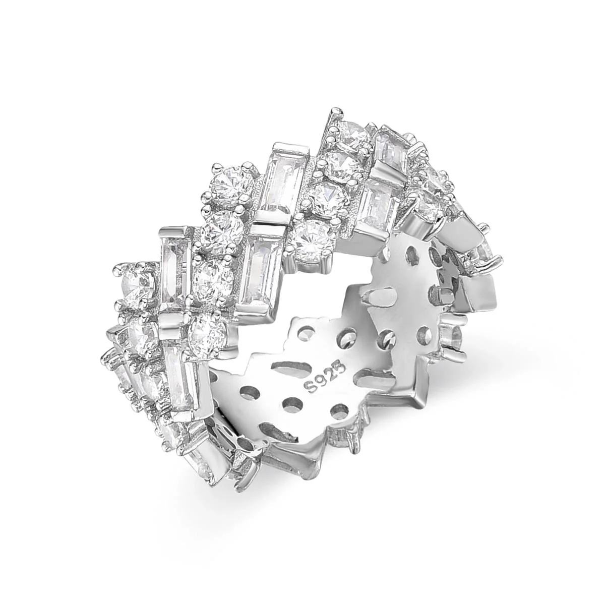Anillo Adoc Plata De Ley 925 - Adoc BLANCO
