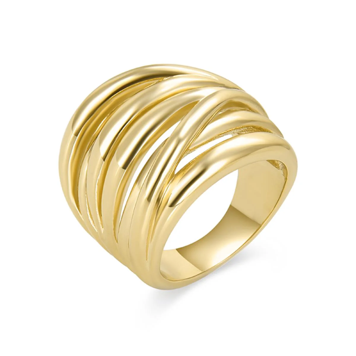 Anillo Amki acabado en Oro Amarillo De 18 Quilates - Amki AMARILLO