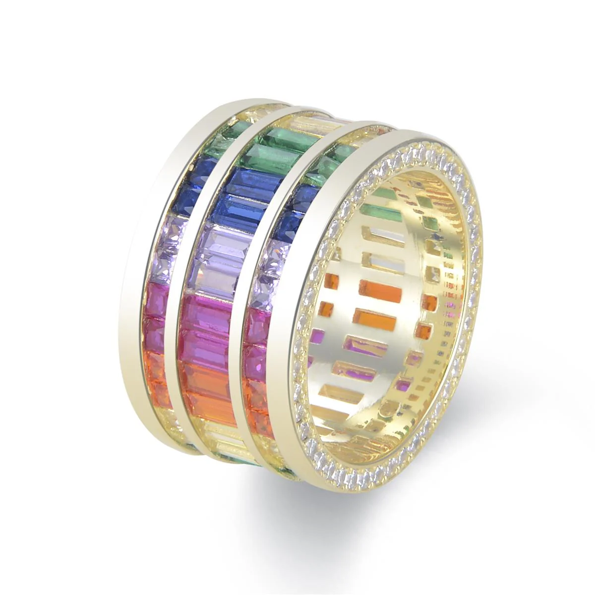 Anillo Anfa Plata De Ley 925 - Anfa MULTICOLOR