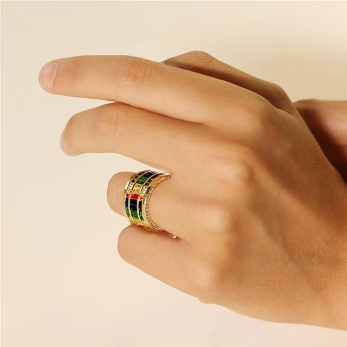 Anillo Anfa Plata De Ley 925 - Anfa MULTICOLOR - Image 6