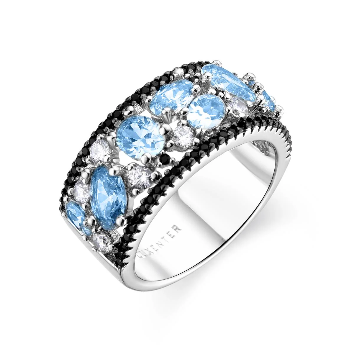 Anillo Ariosa Plata de Ley 925 - Ariosa AZUL