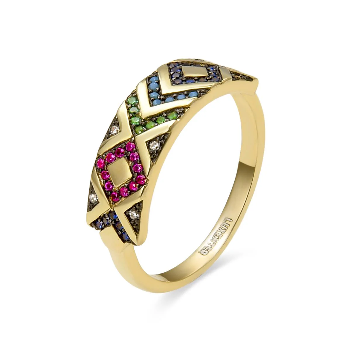 Anillo Ashus Plata De Ley 925 - Ashus MULTICOLOR