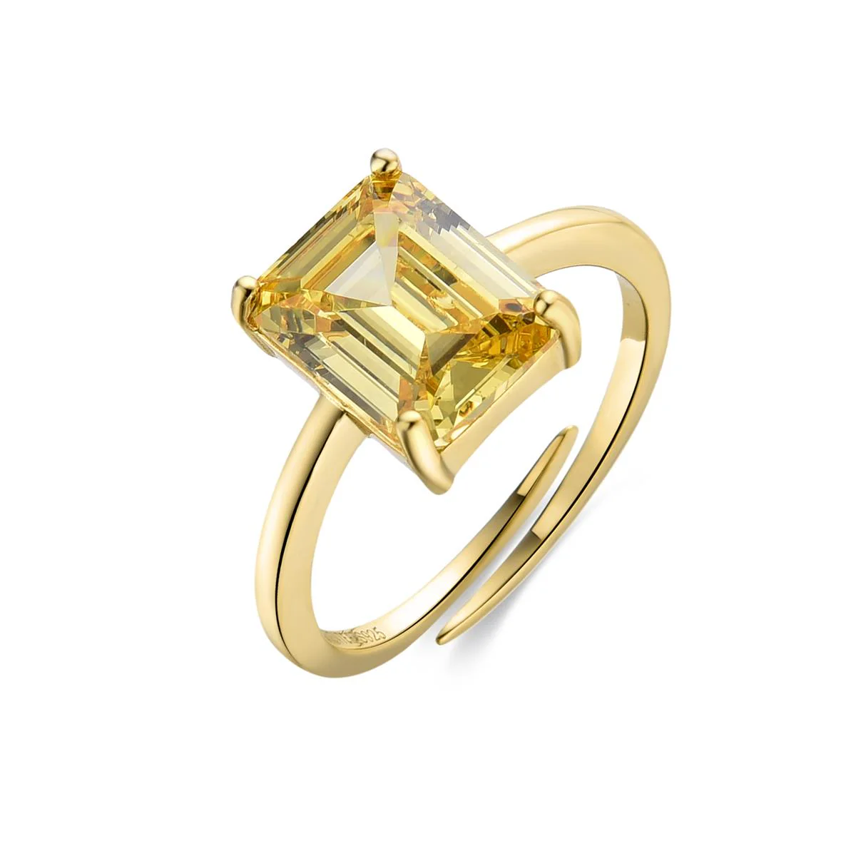 Anillo Askuo Plata de Ley 925 - Askuo AMARILLO