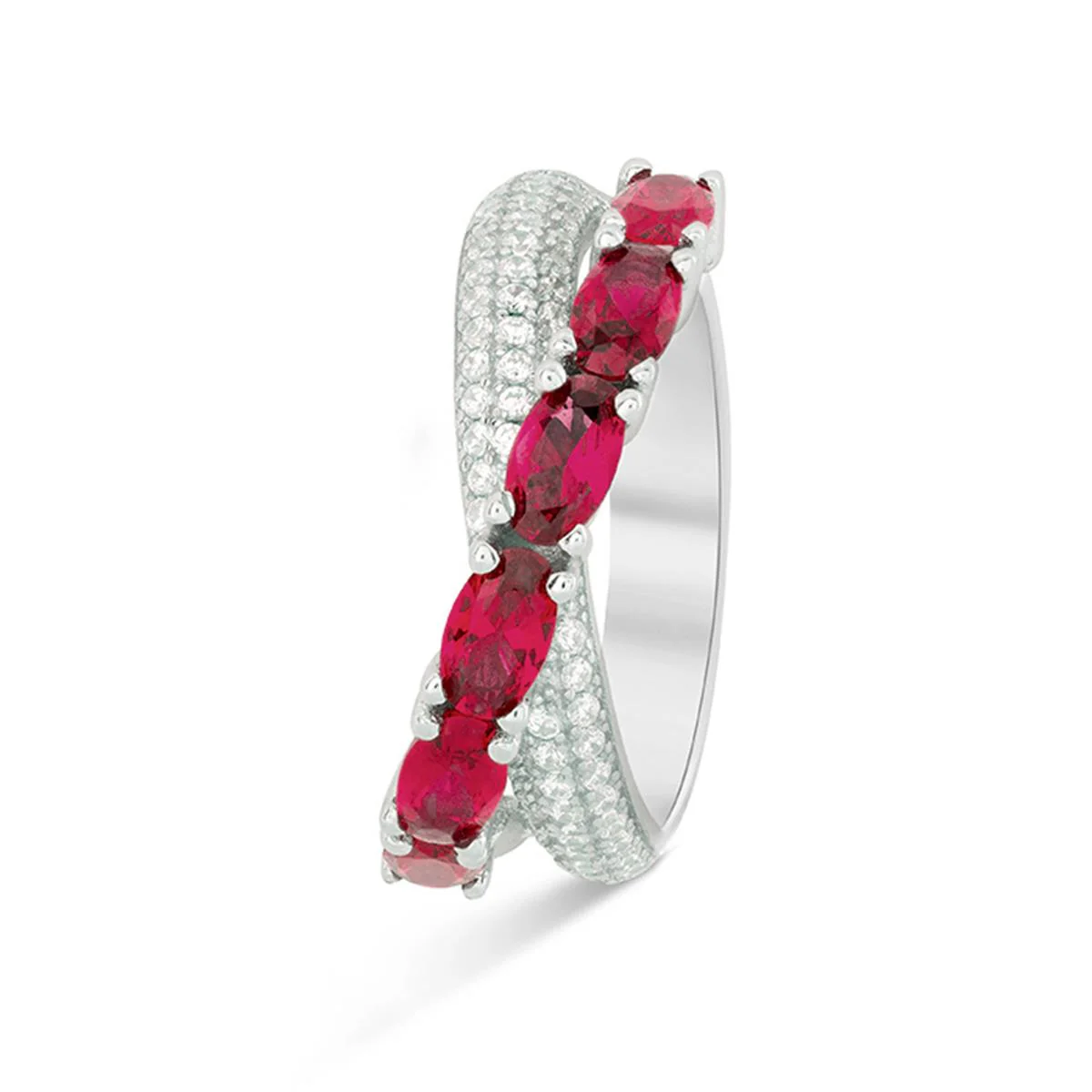 Anillo Baowen Plata De Ley 925 - Baowen ROJO
