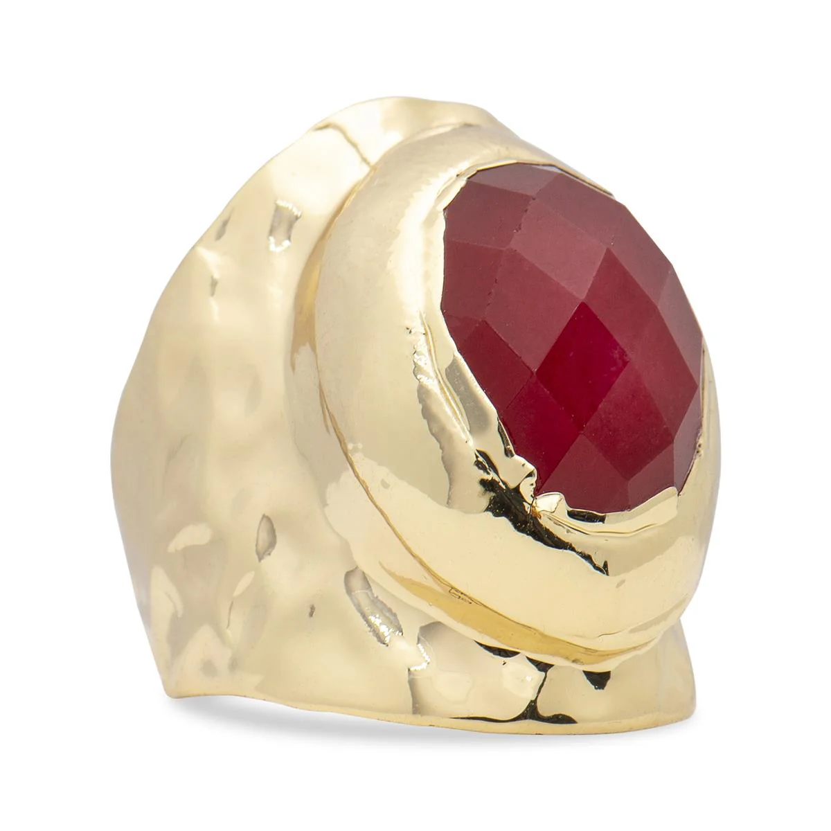 Anillo Cabrand acabado en Oro Amarillo de 18 Kts - Cabrand ROJO