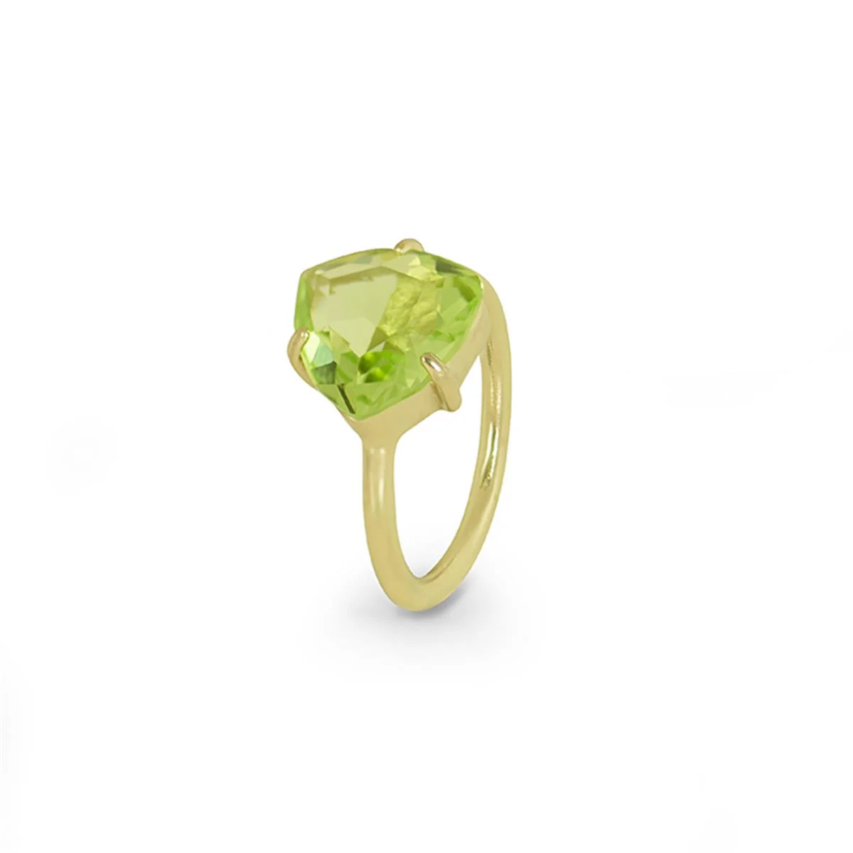 Anillo Capri acabado en Oro Amarillo de 18 Kts - Capri VERDE
