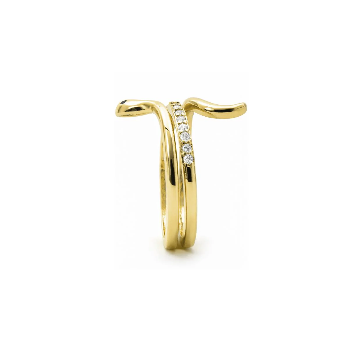 Anillo de Circonita Brillante acabado en oro amarillo de 18k - Sasso - Image 3