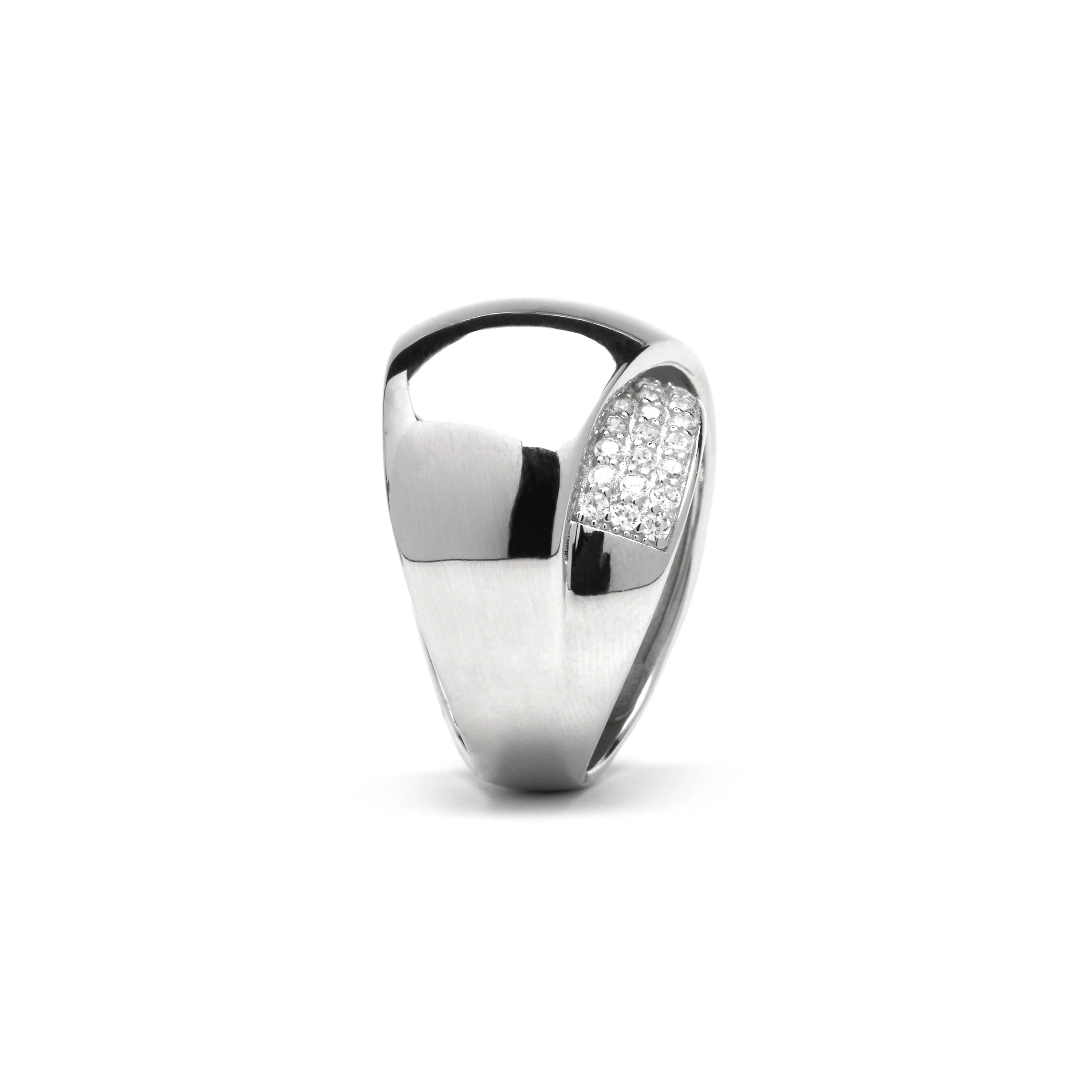 Anillo de Plata de Ley 925 y Circonita Brillante acabado rodio - Copim - Image 3