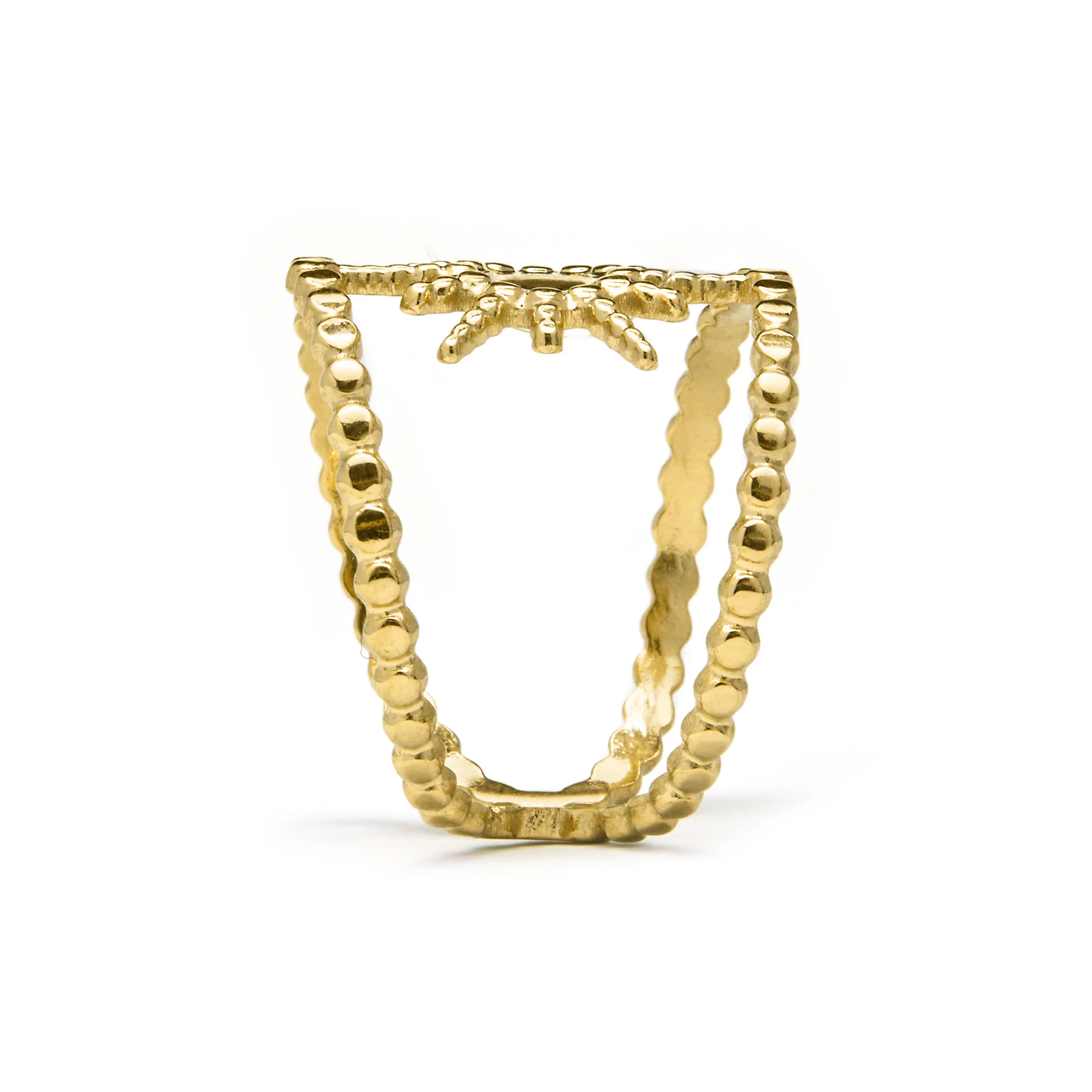 Anillo acabado en oro amarillo 18K - Daeba - Image 3