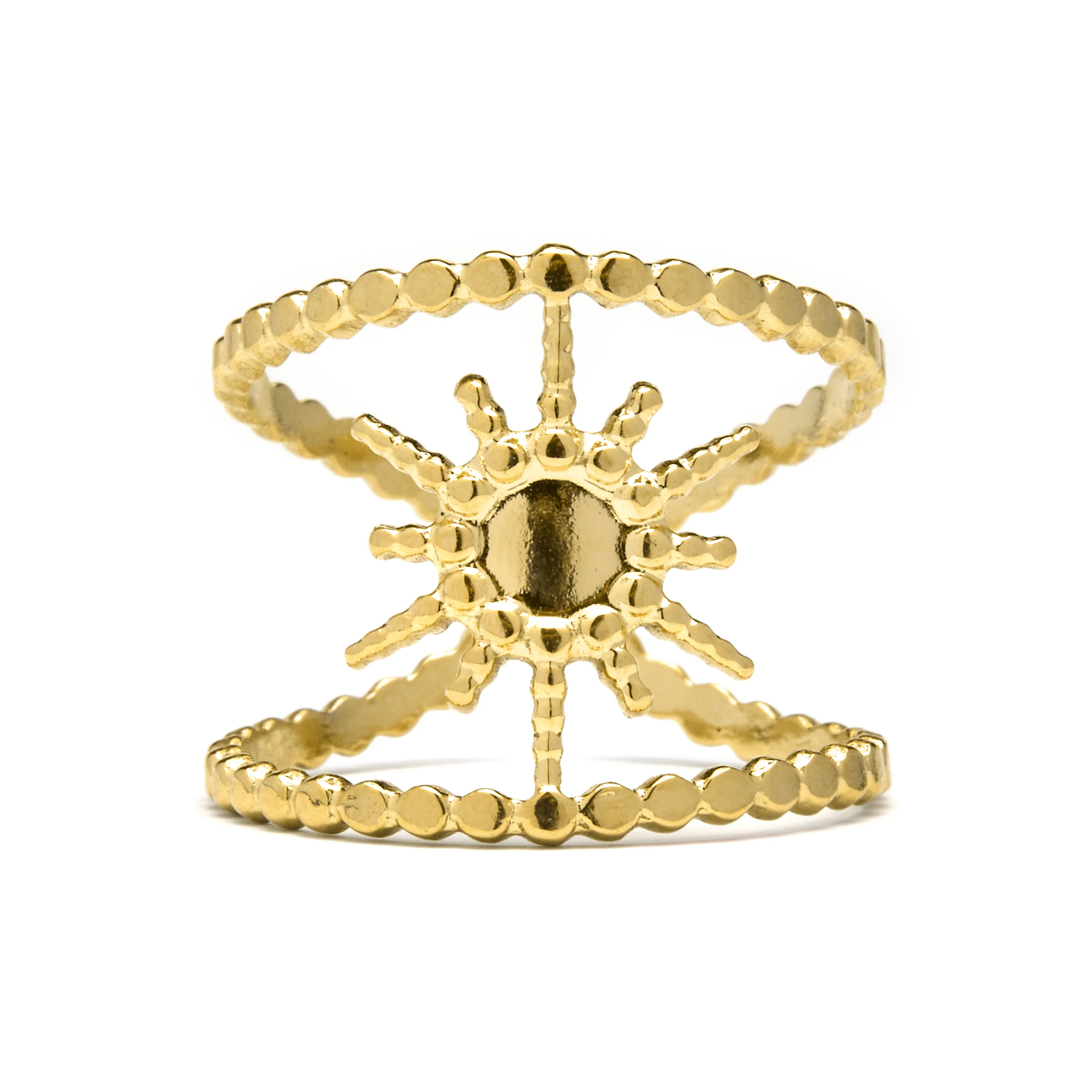 Anillo acabado en oro amarillo 18K - Daeba - Image 4