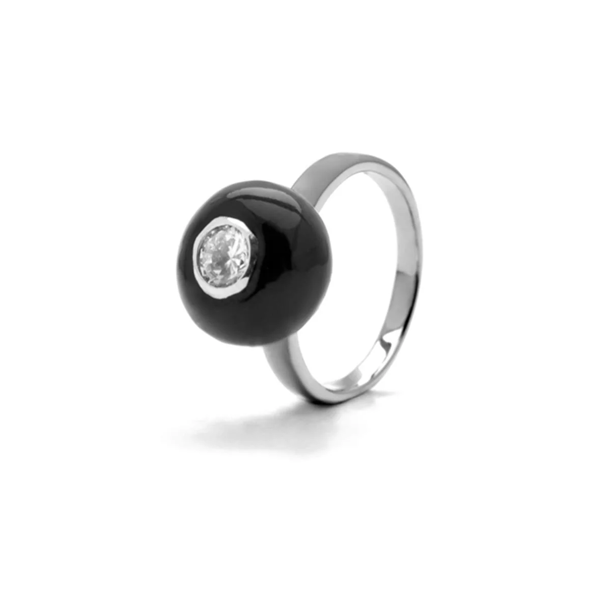 Anillo Dakika Plata De Ley 925 - Dakika NEGRO