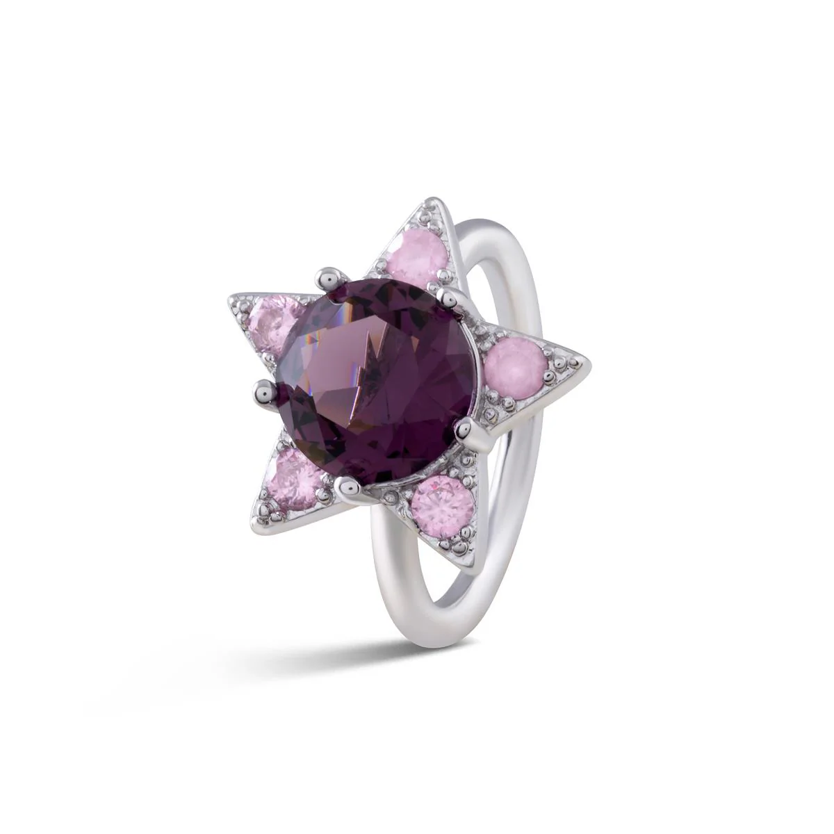 Anillo Dalfil acabado en Rodio - Dalfil MULTICOLOR