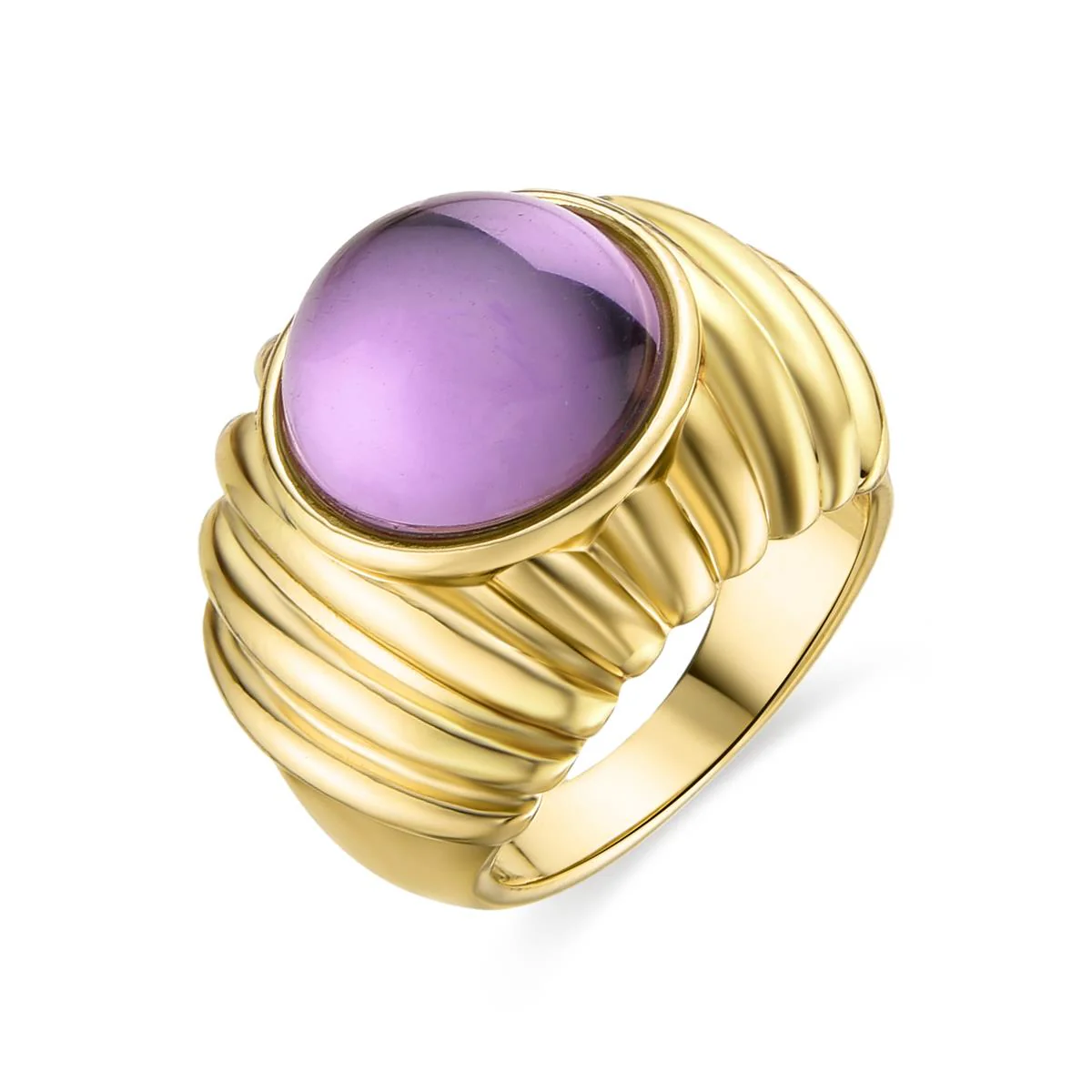 Anillo Danio acabado en oro amarillo 18K - Danio MORADO