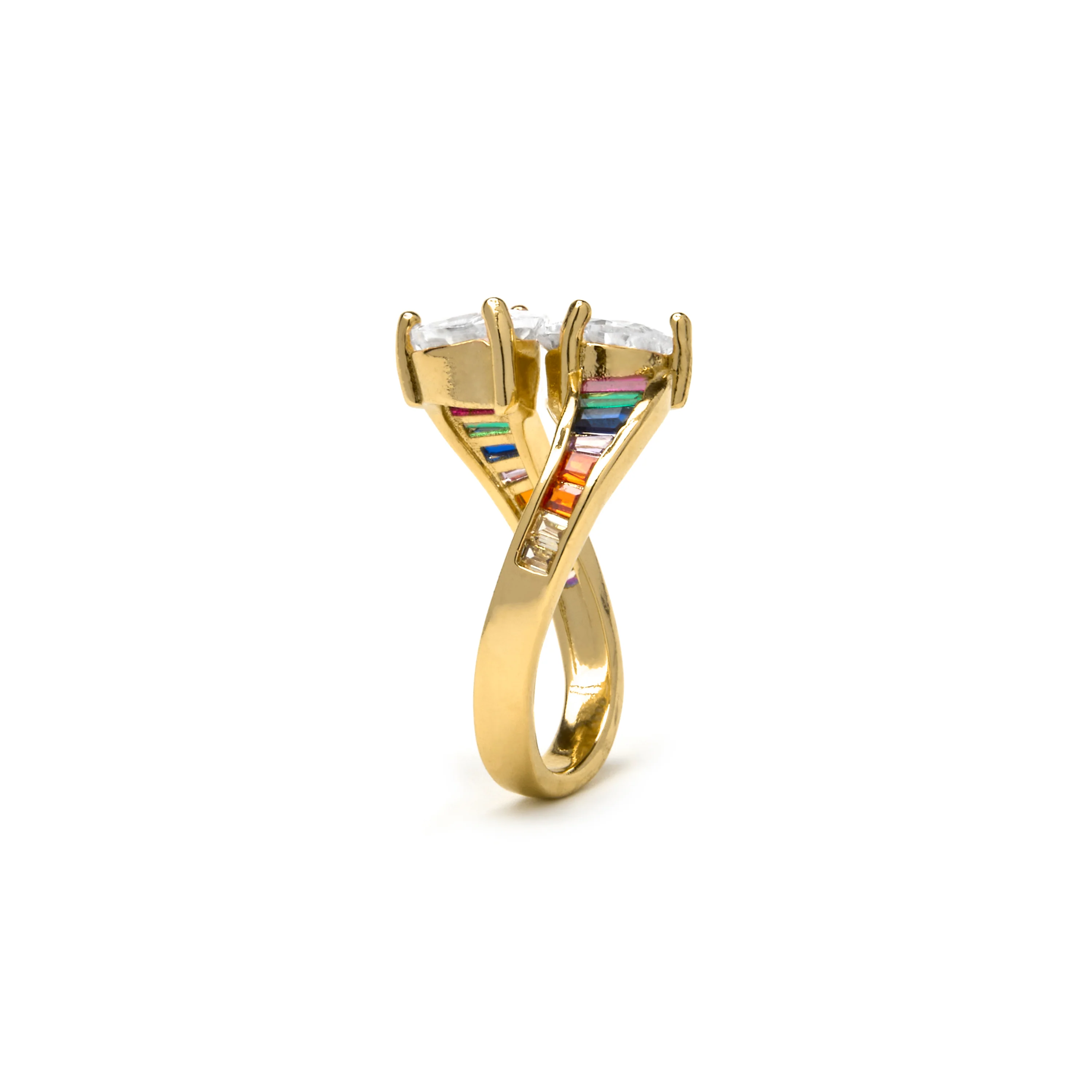 Anillo con Circonita Brillante acabado oro 18k - Darbia - Image 3
