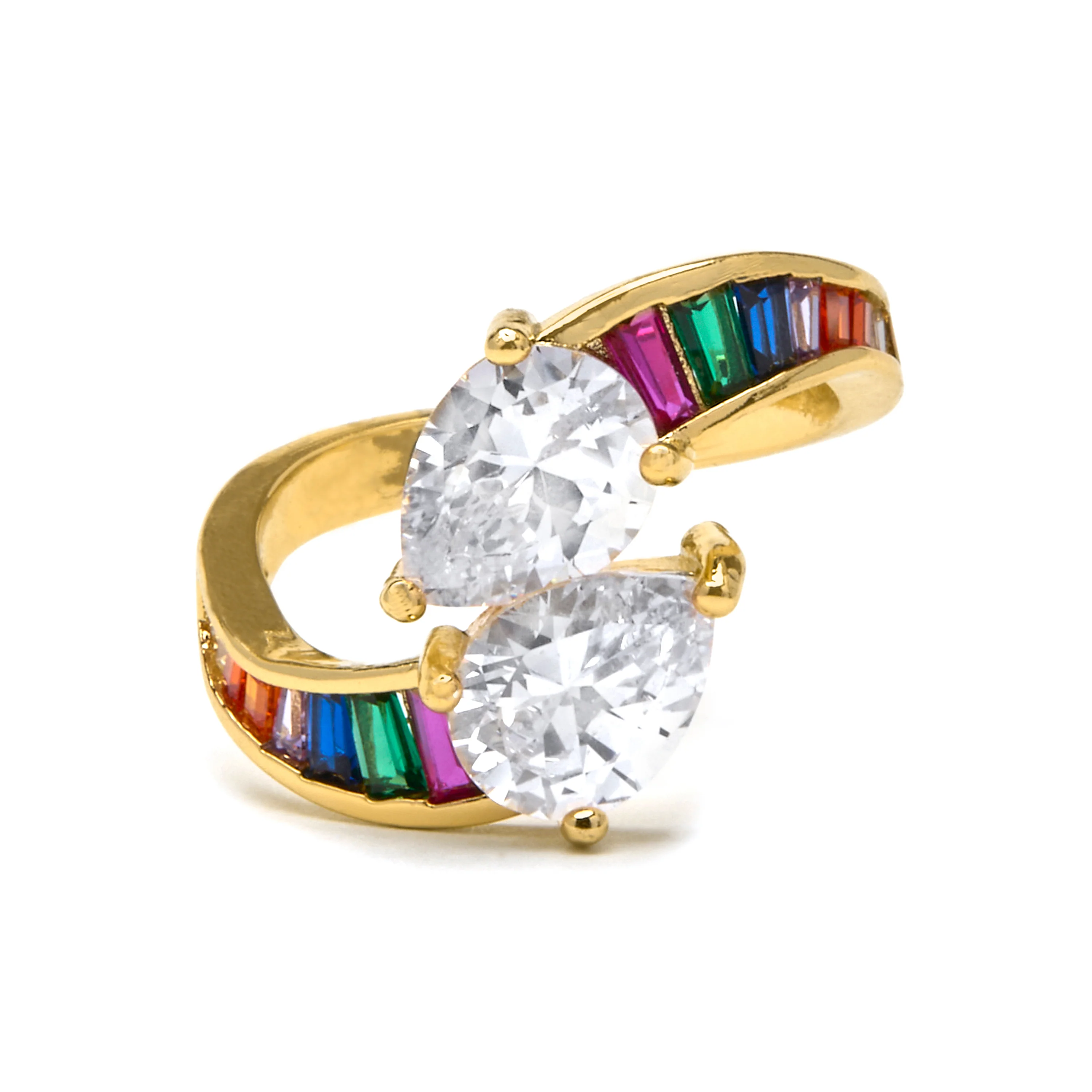 Anillo con Circonita Brillante acabado oro 18k - Darbia - Image 5