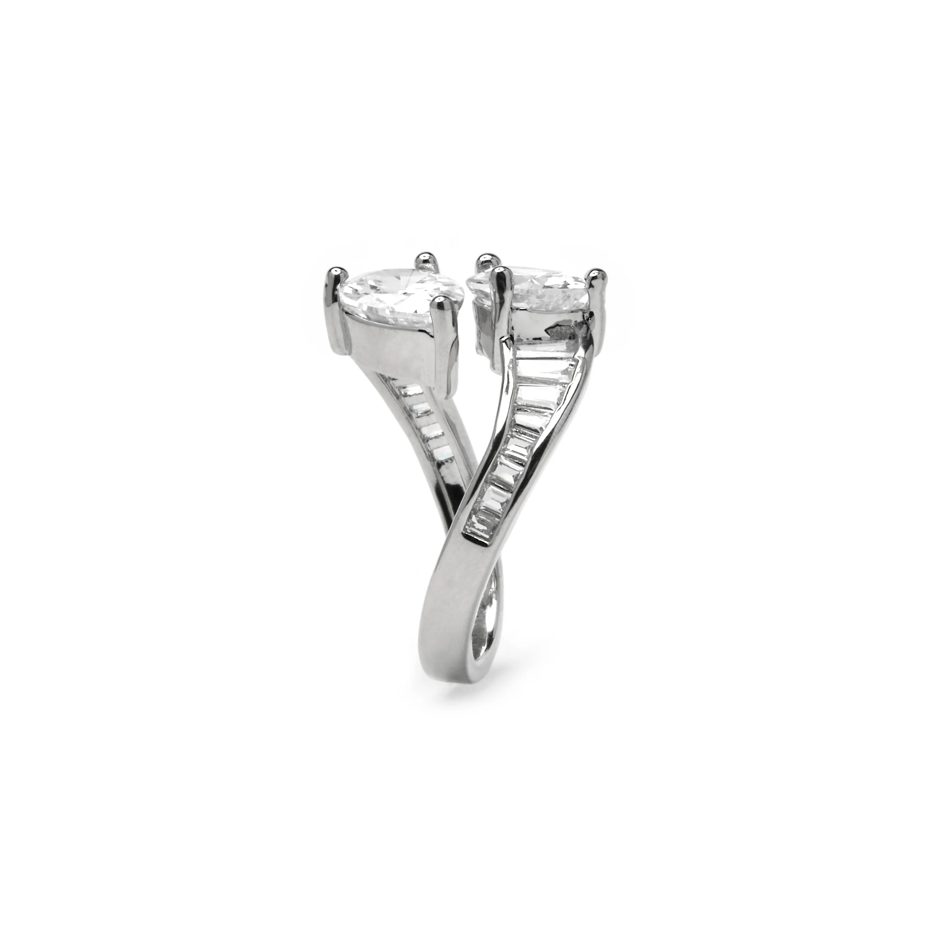 Anillo con Circonita Brillante acabado plata - Darbia - Image 3