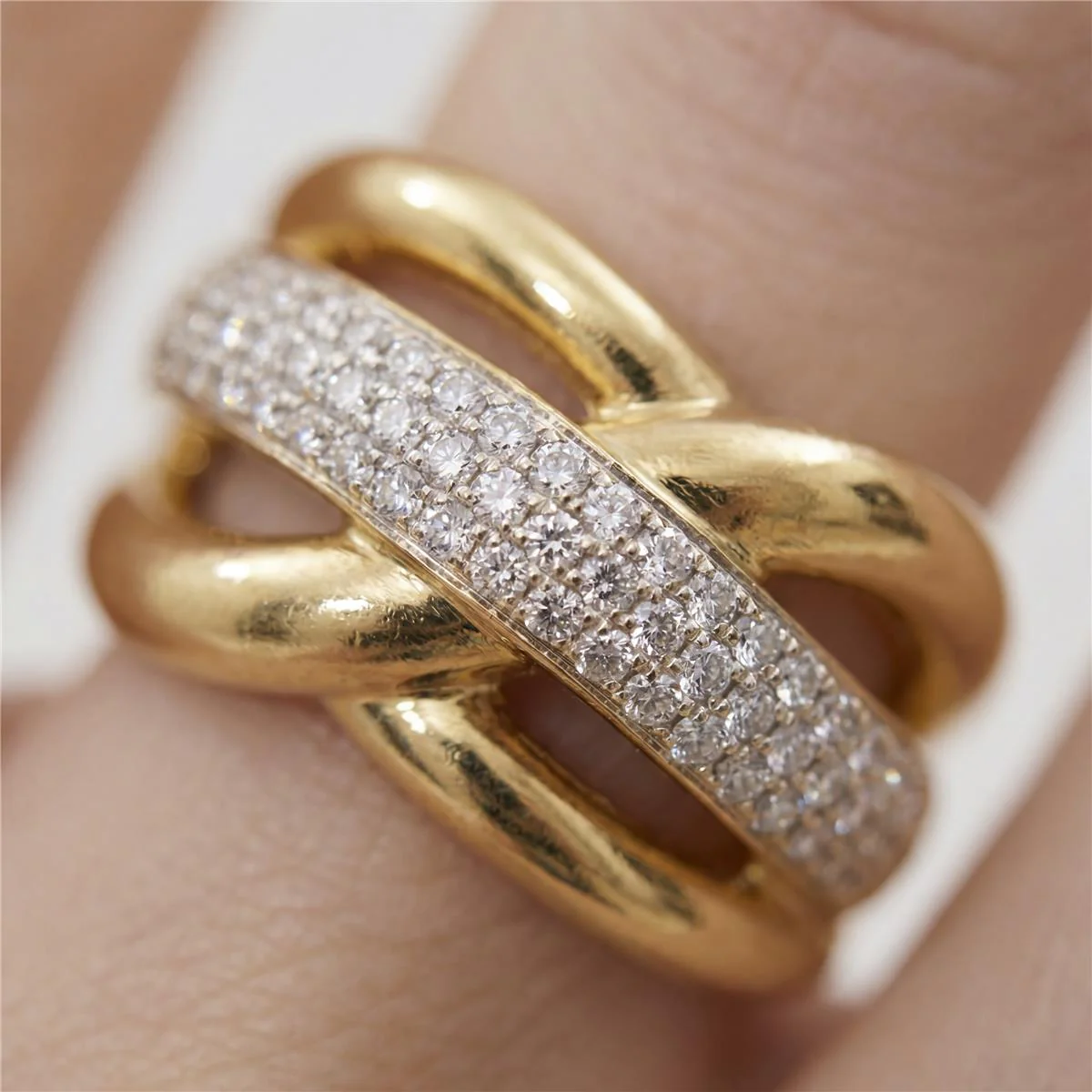 Anillo de Circonita Brillante acabado en oro amarillo de 18k - Gola - Image 6