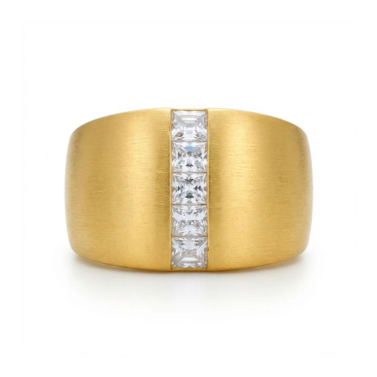 Anillo de Circonita Brillante acabado en oro amarillo de 18k - Hiddon - Image 5