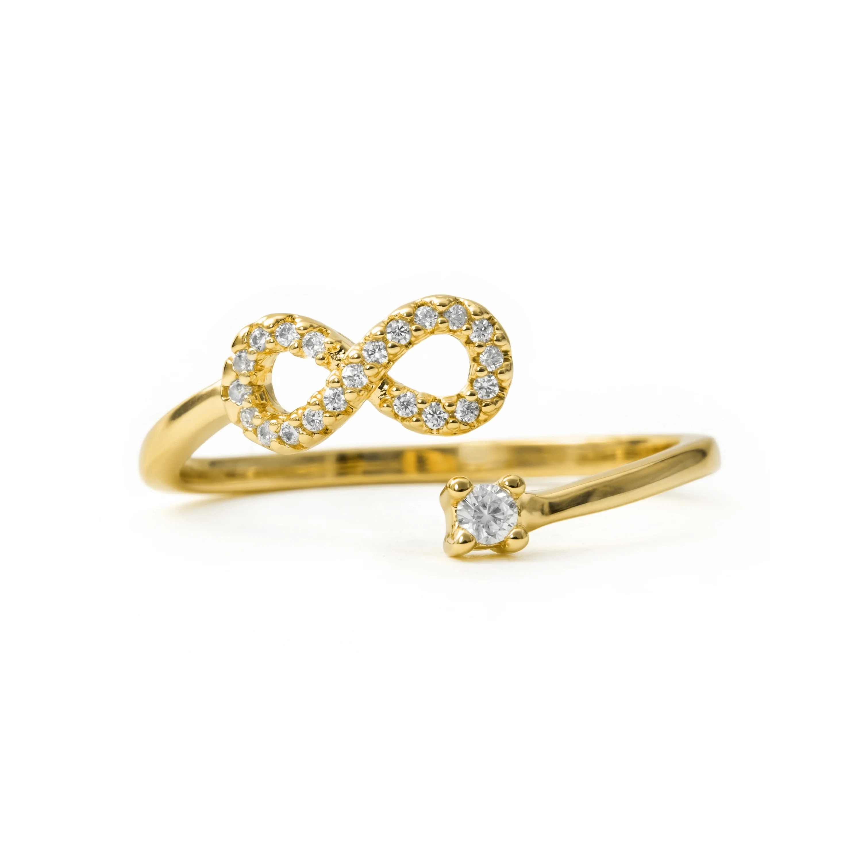 Anillo de Circonita Brillante acabado en oro amarillo de 18k - Liusdal - Image 2