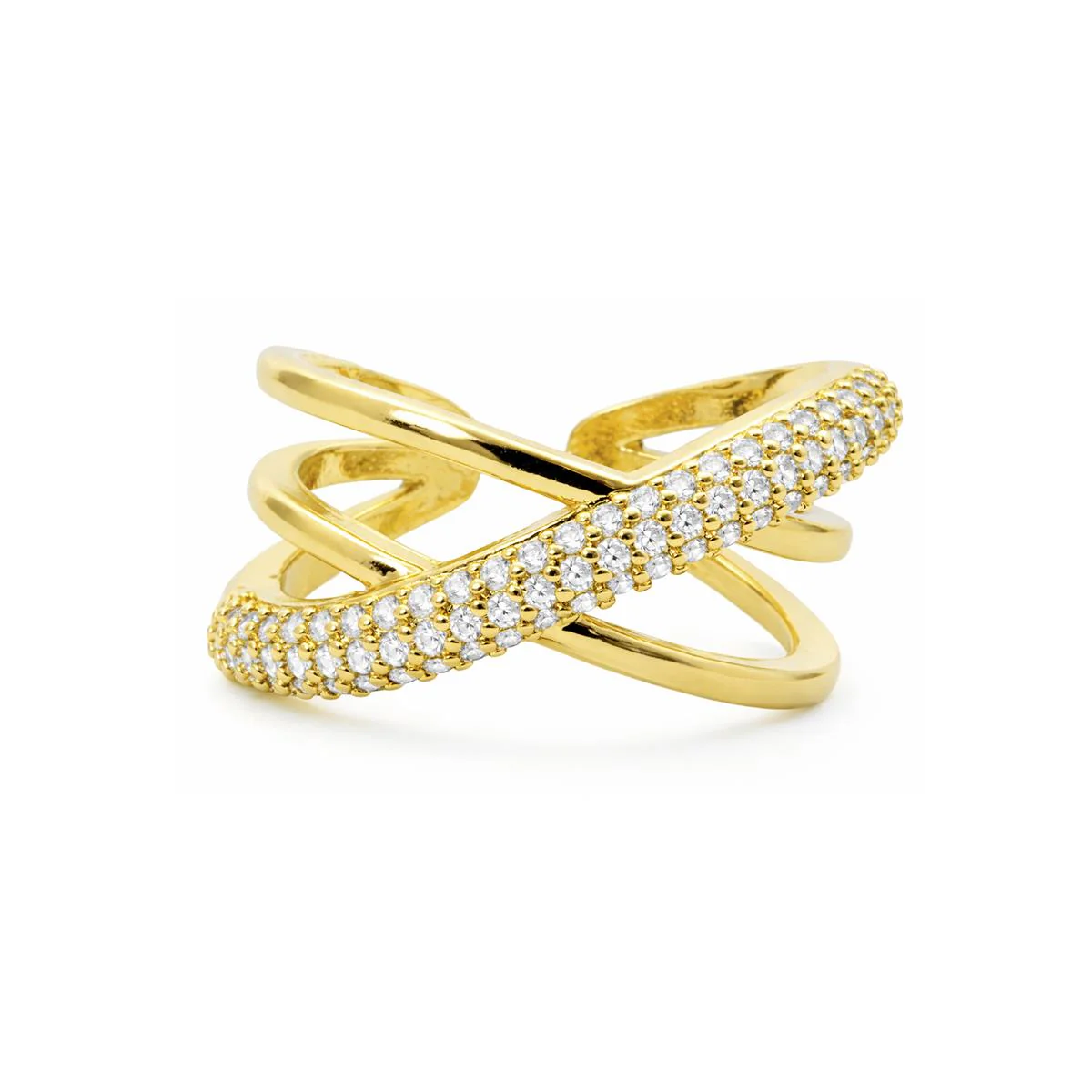 Anillo de Circonita Brillante acabado en oro amarillo de 18k - Meele - Image 5