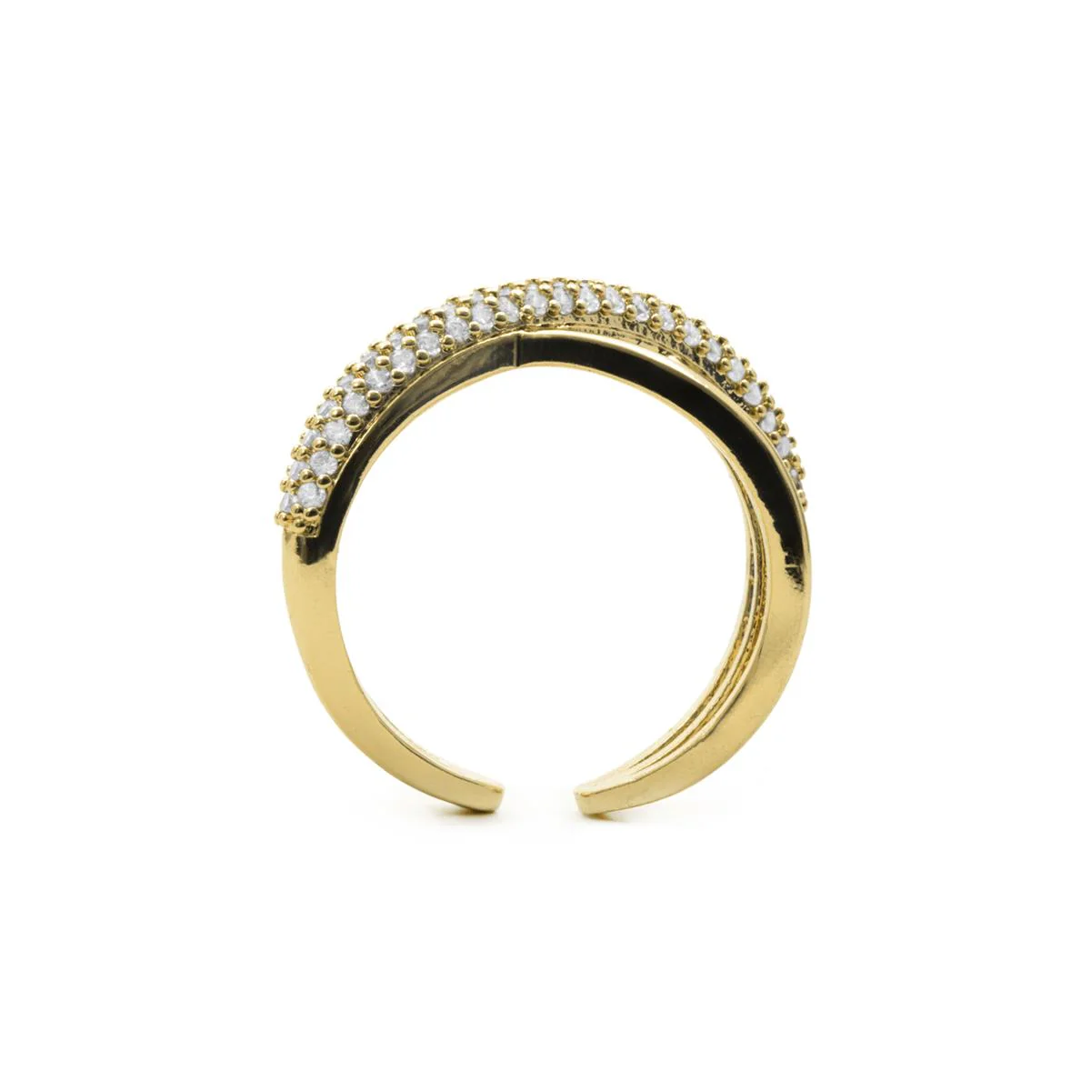 Anillo de Circonita Brillante acabado en oro amarillo de 18k - Meele - Image 6