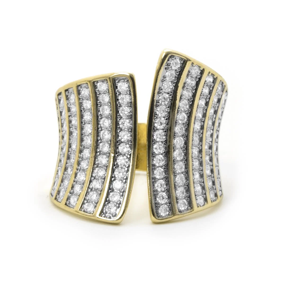Anillo de Circonita Brillante acabado en oro amarillo de 18k - Oralis - Image 5
