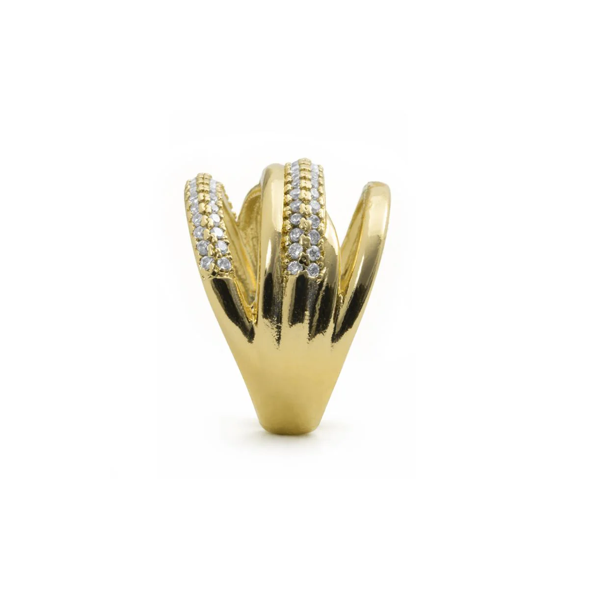 Anillo de Circonita Brillante acabado en oro amarillo de 18k - Raves - Image 3