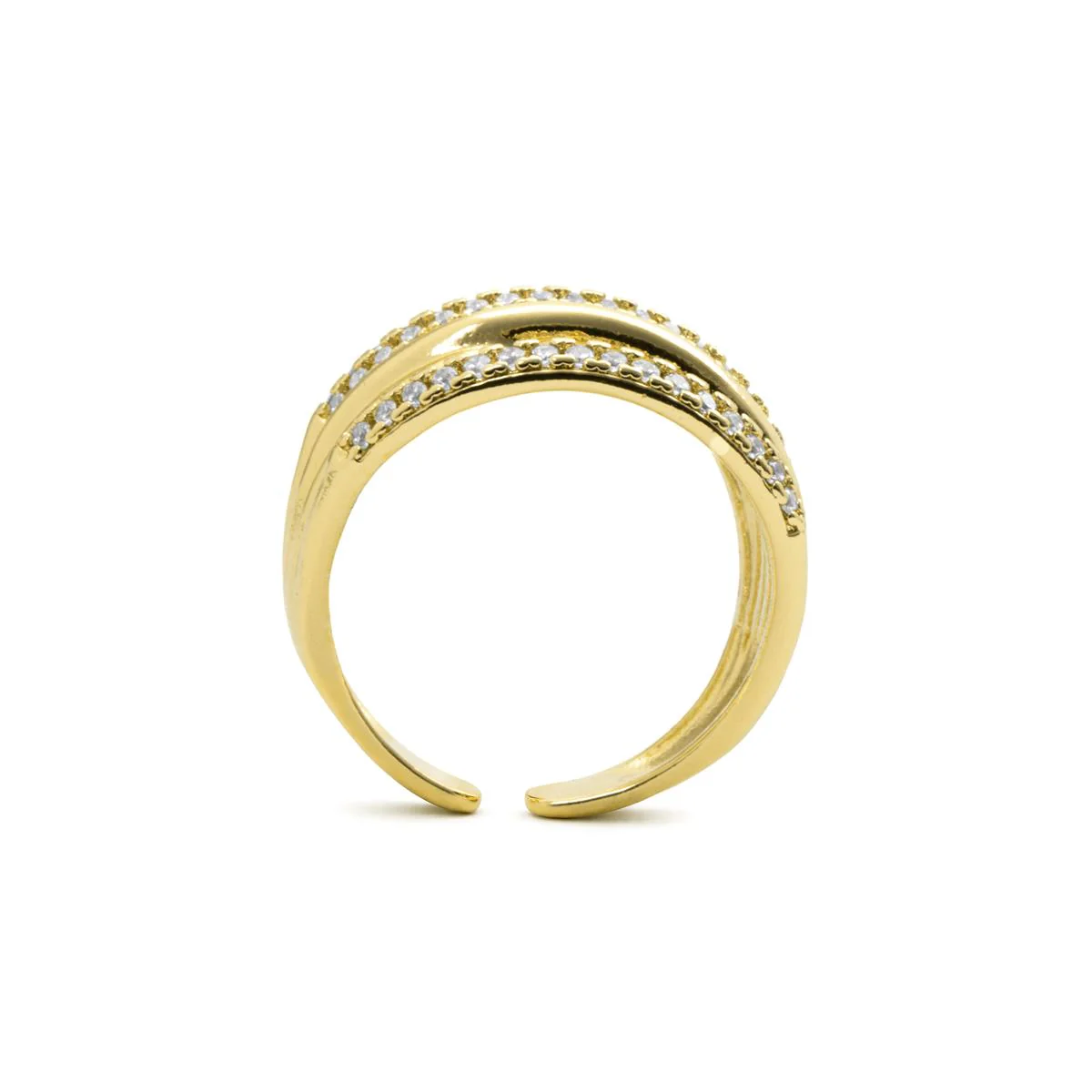 Anillo de Circonita Brillante acabado en oro amarillo de 18k - Raves - Image 6