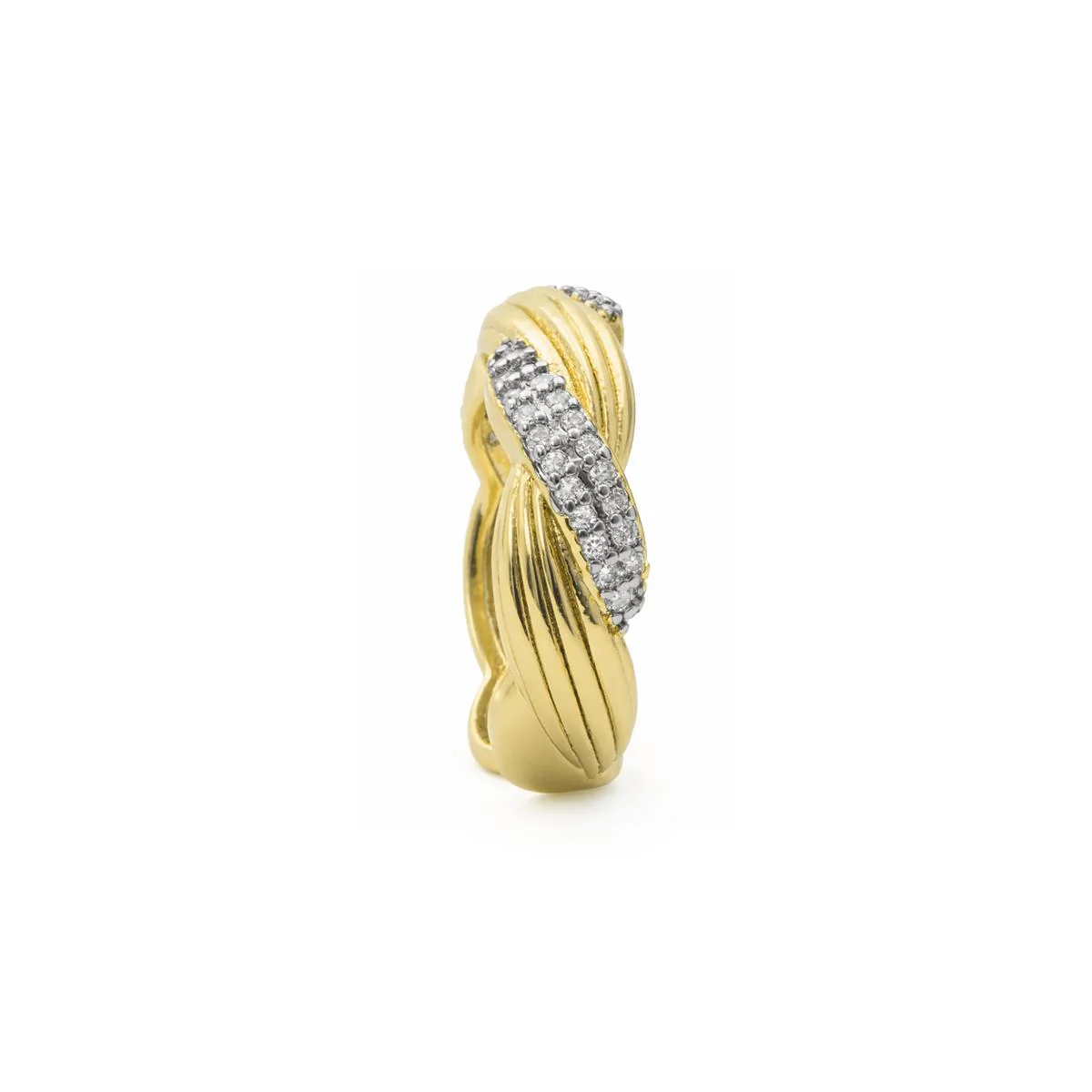 Anillo de Circonita Brillante acabado en oro amarillo de 18k - Riesim - Image 3