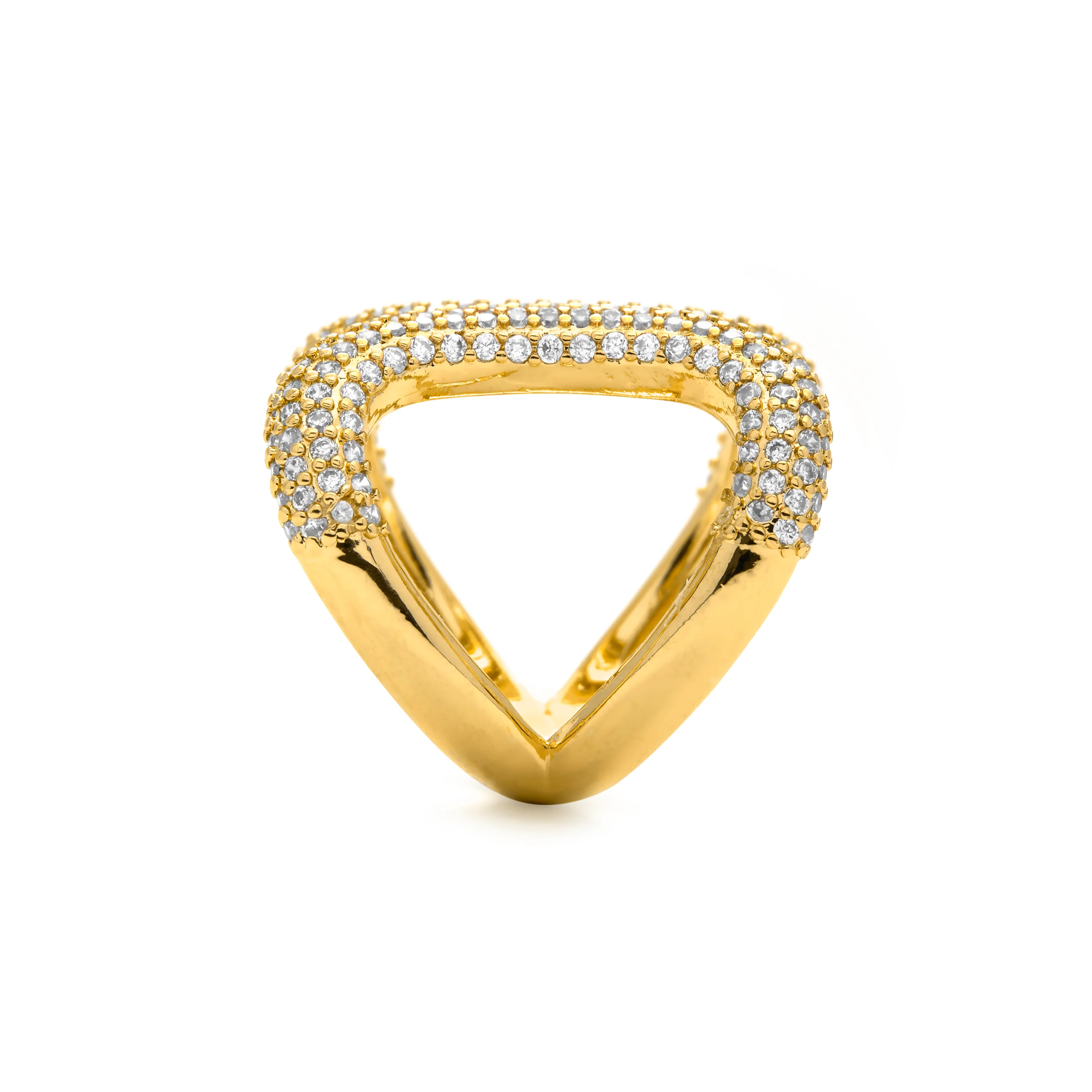 Anillo de Circonita Brillante acabado en oro amarillo de 18k - Rudma - Image 3
