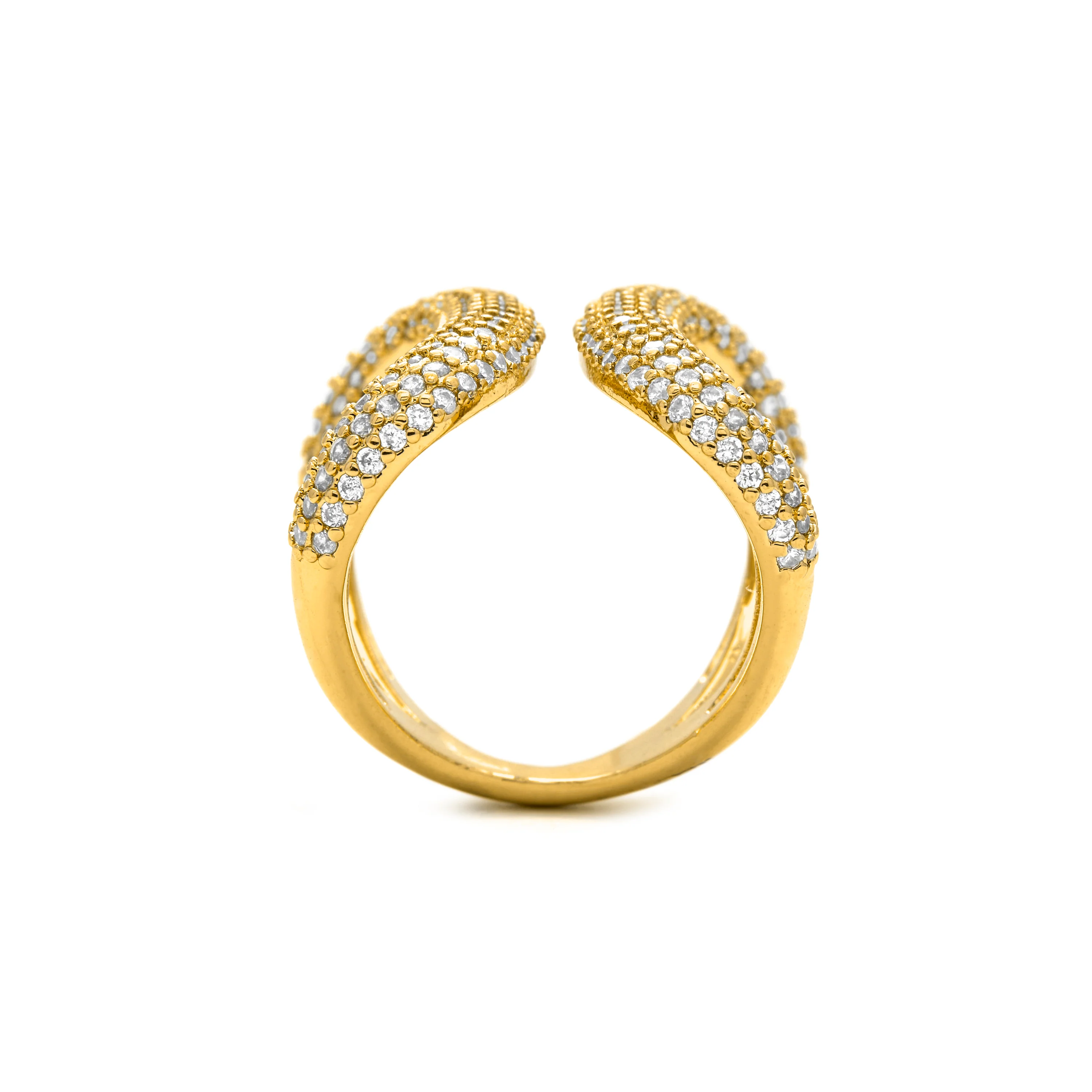 Anillo de Circonita Brillante acabado en oro amarillo de 18k - Rudma - Image 7