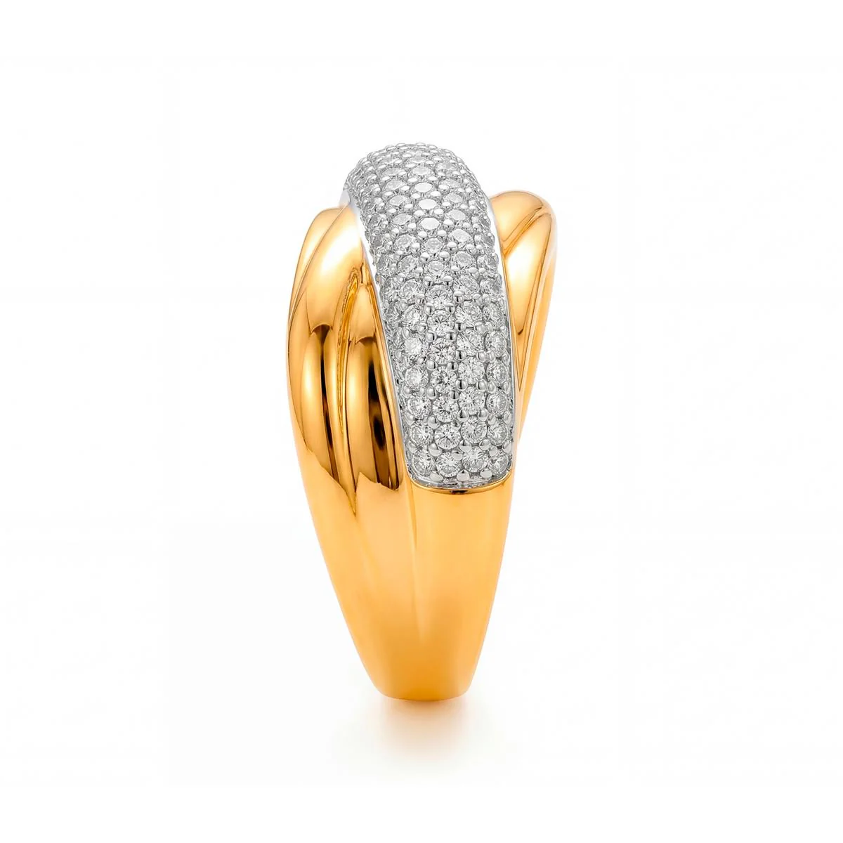 Anillo de Circonita Brillante acabado en oro amarillo de 18k - Samoi - Image 3