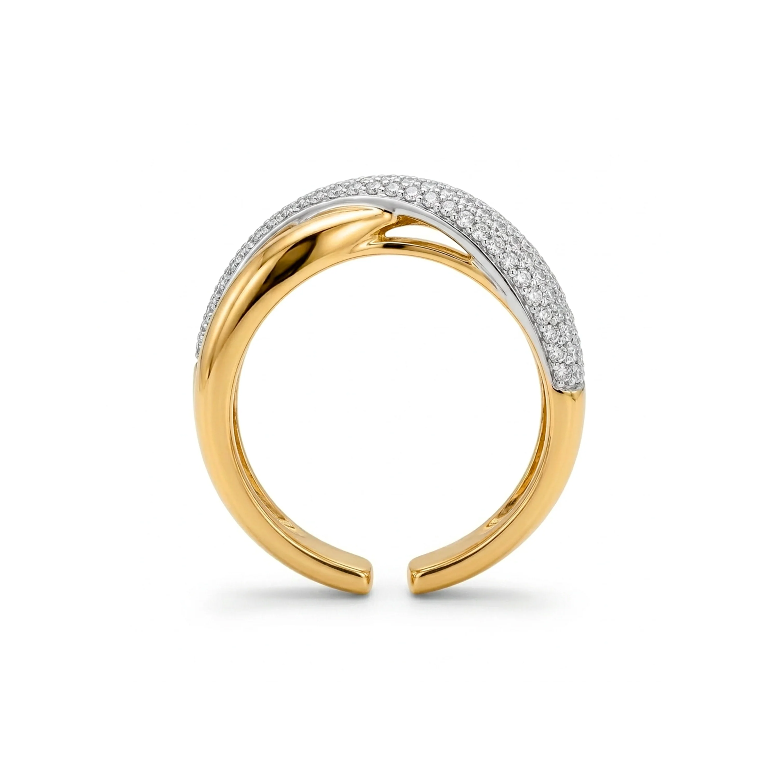 Anillo de Circonita Brillante acabado en oro amarillo de 18k - Samoi - Image 7