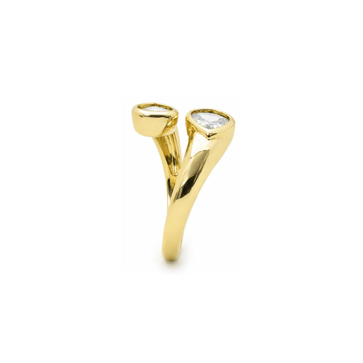 Anillo de Circonita Brillante acabado en oro amarillo de 18k - Zayl - Image 3