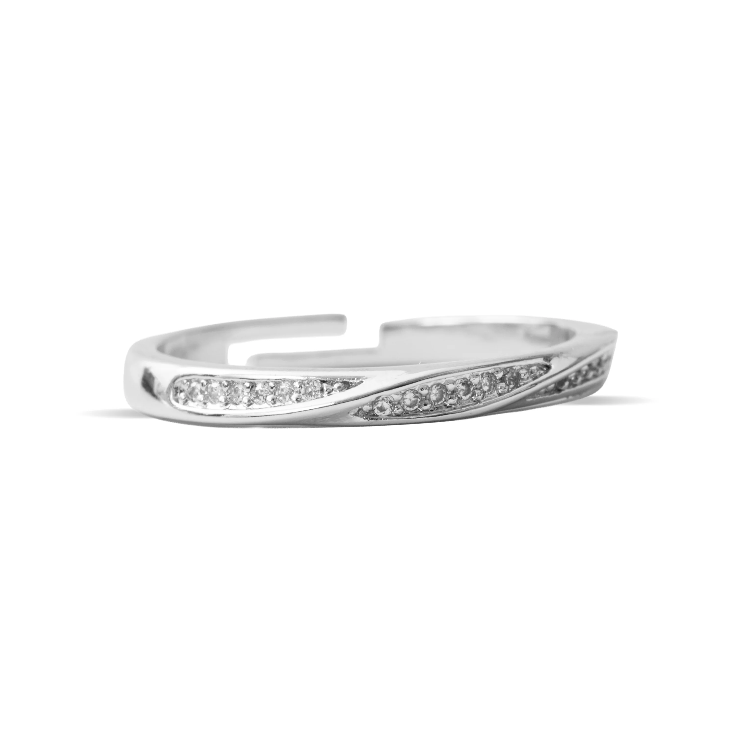Anillo de Circonita Brillante Acabado En Plata - Frebal - Image 3