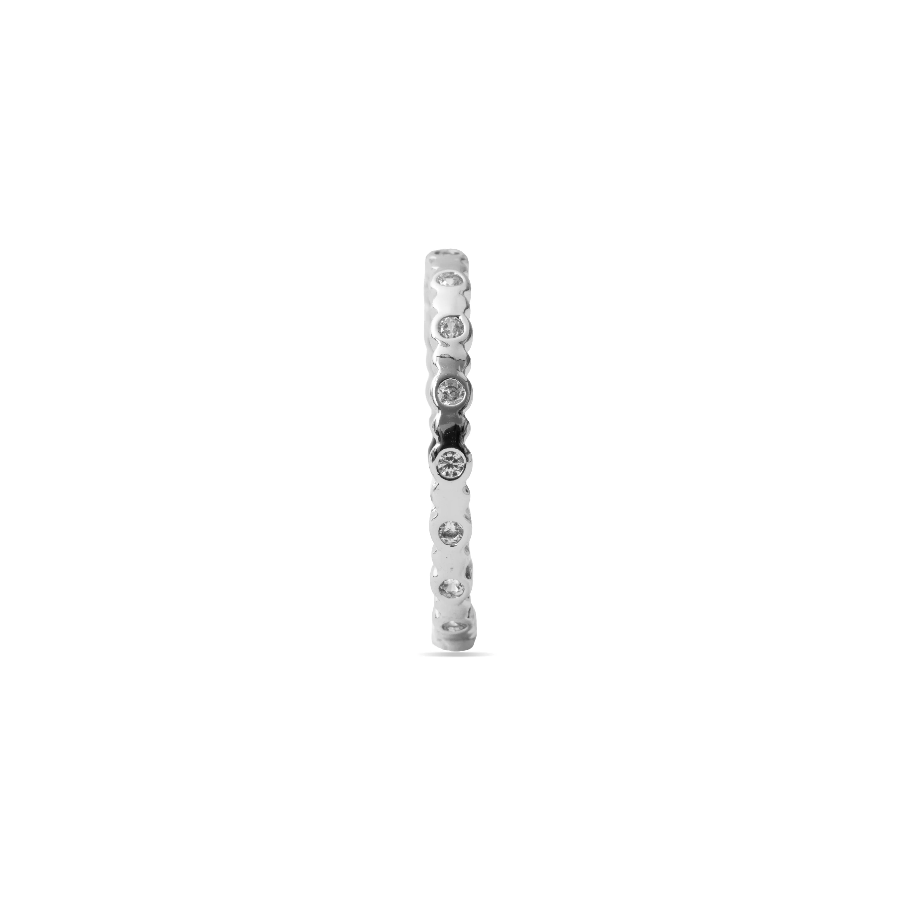 Anillo de Circonita Brillante Acabado En Plata - Navi - Image 3