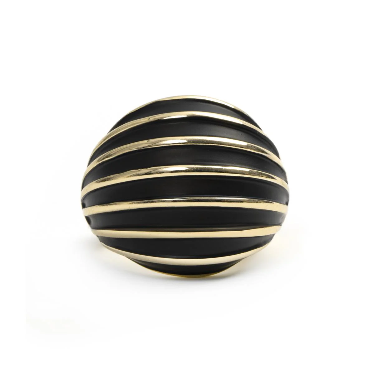 Anillo de Lacado Negro acabado en oro amarillo de 18k - Belin - Image 5