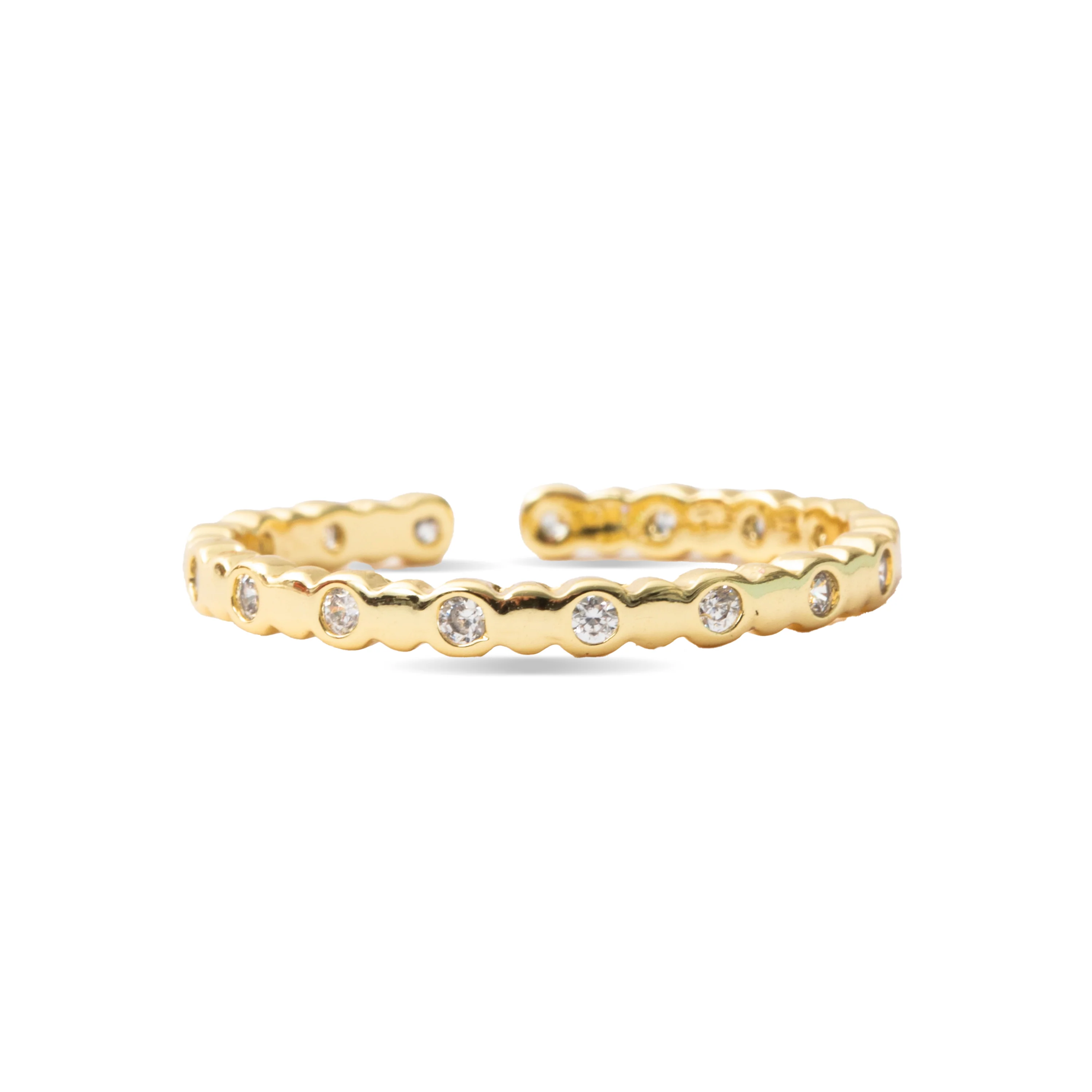 Anillo de Perla Blanca acabado en oro amarillo de 18k - Navi - Image 5