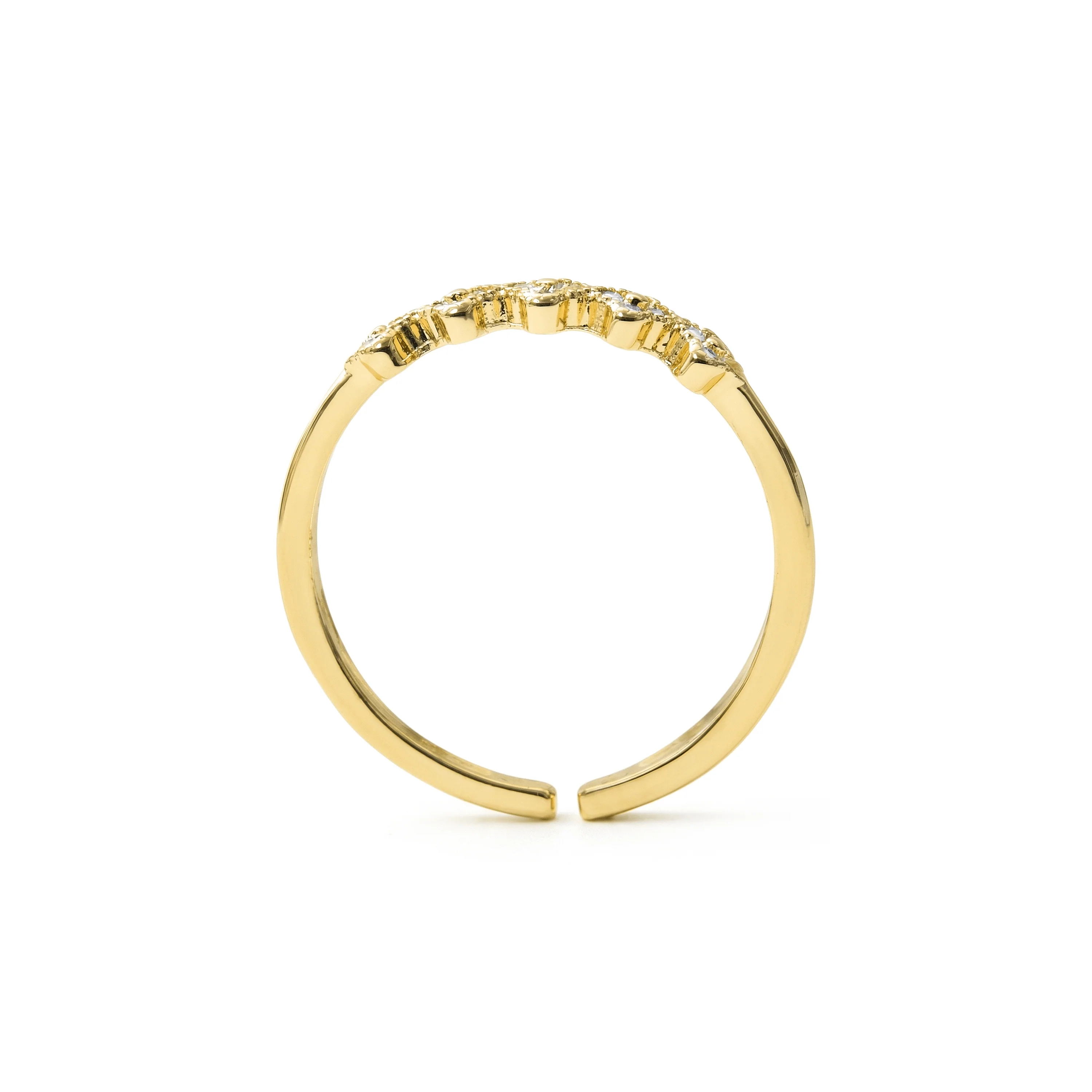 Anillo de Circonita Brillante acabado en oro amarillo de 18k - Siskal - Image 7