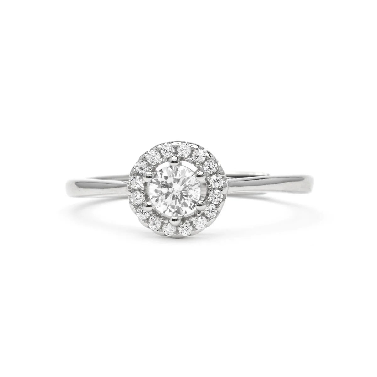 Anillo de Plata de Ley 925 y Circonita Brillante - Jaka