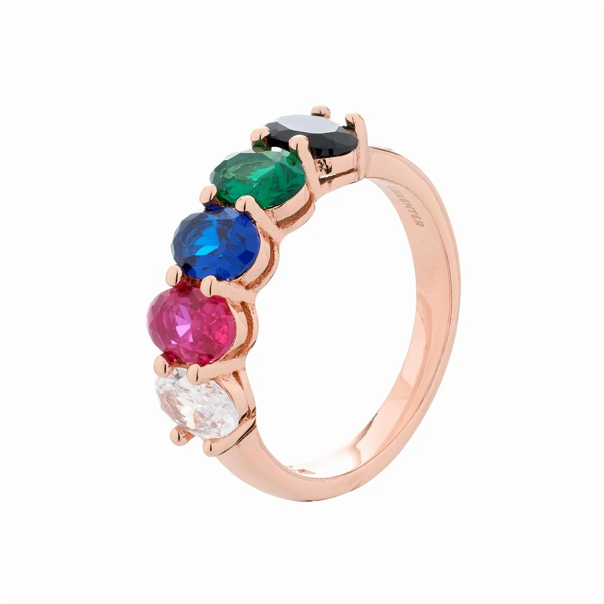 Anillo Denis Plata De Ley 925 - Denis MULTICOLOR