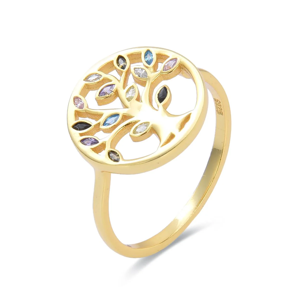 Anillo Diahui Plata De Ley 925 - Diahui MULTICOLOR