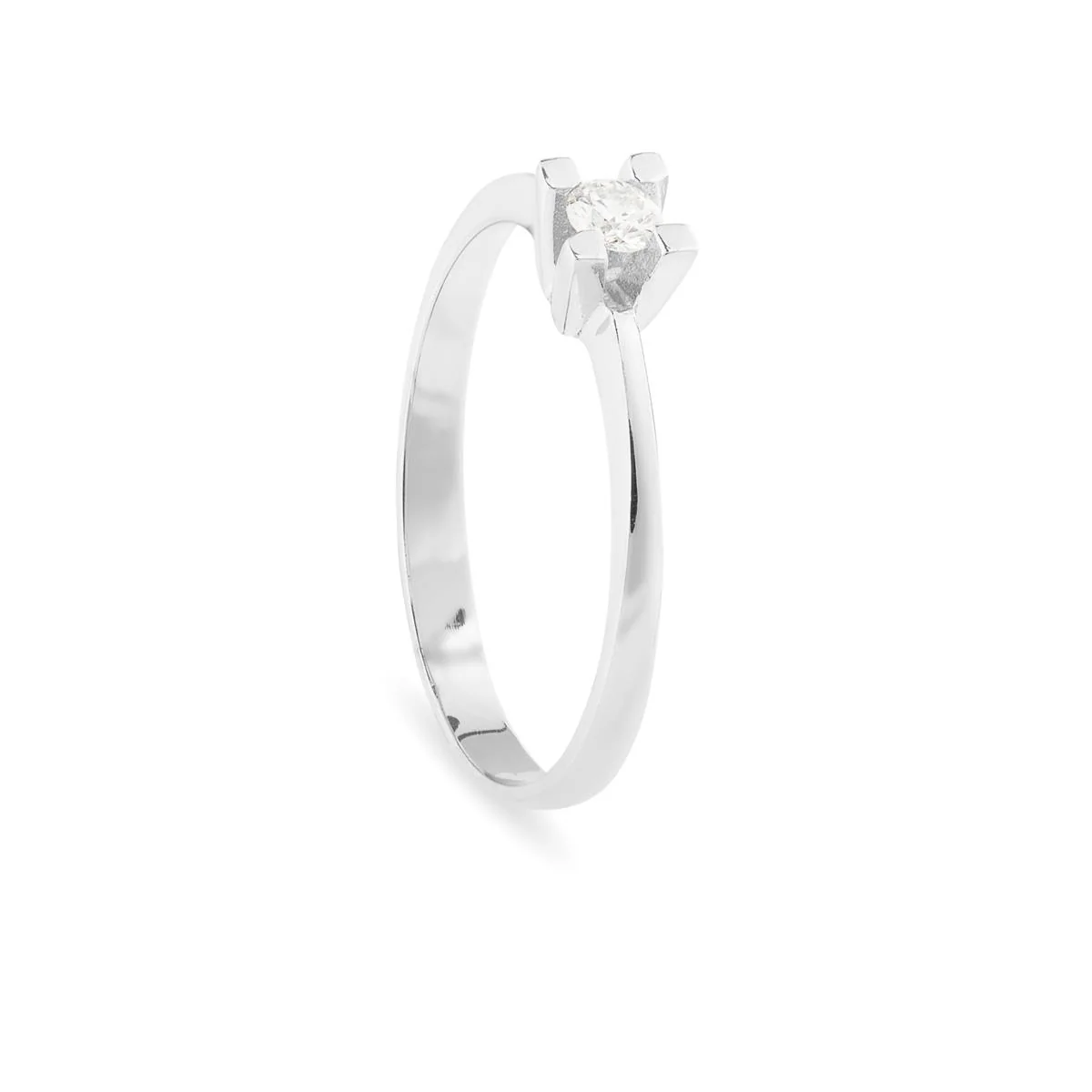 Anillo Luxenter Oro De Ley De 18 Quilates - Dret BLANCO