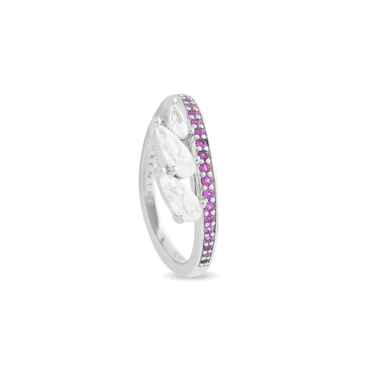 Anillo Drexsu De Plata De Ley 925 Con Baño De Rodi - Drexsu ROJO
