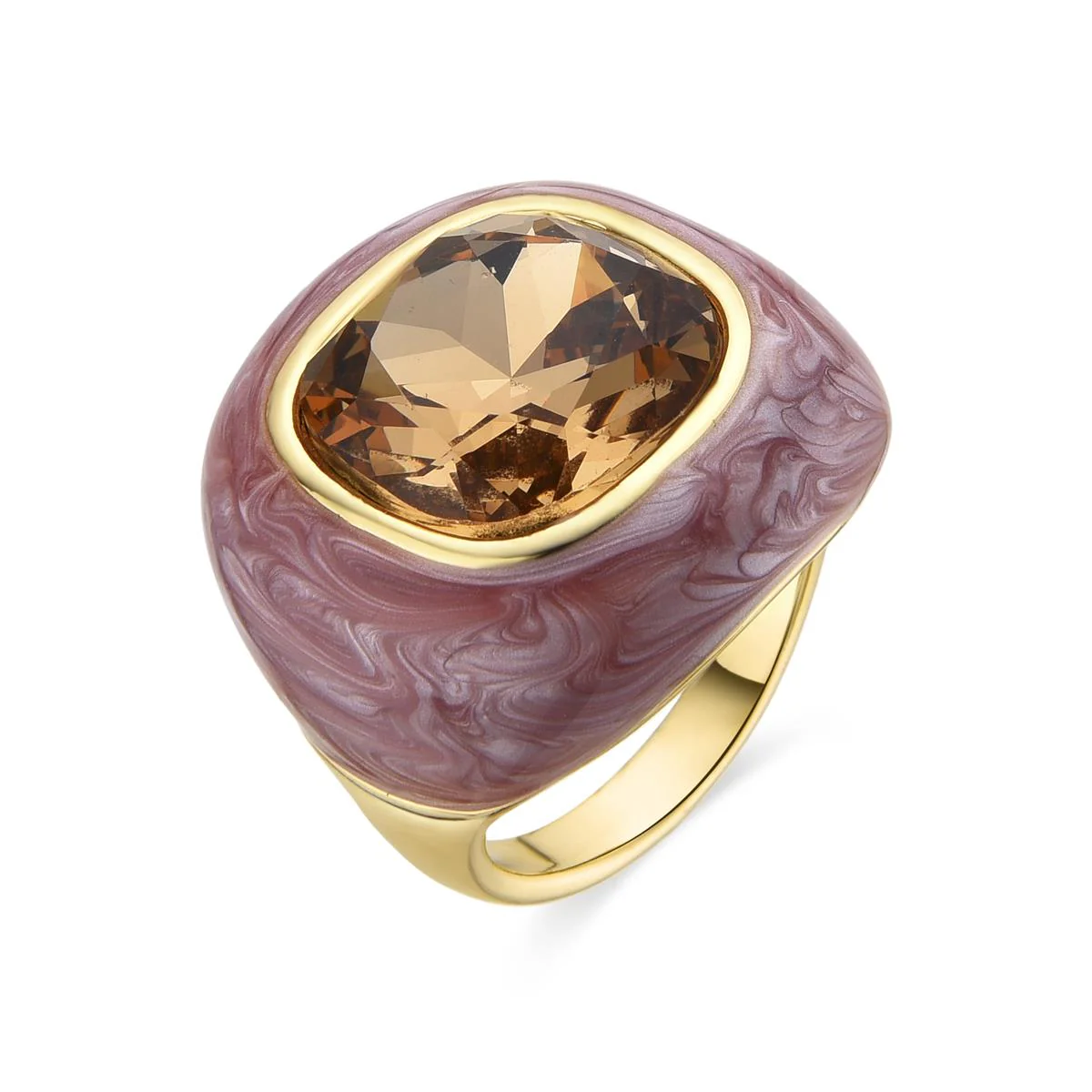 Anillo Drogolo acabado en oro amarillo 18K - Drogolo NARANJA