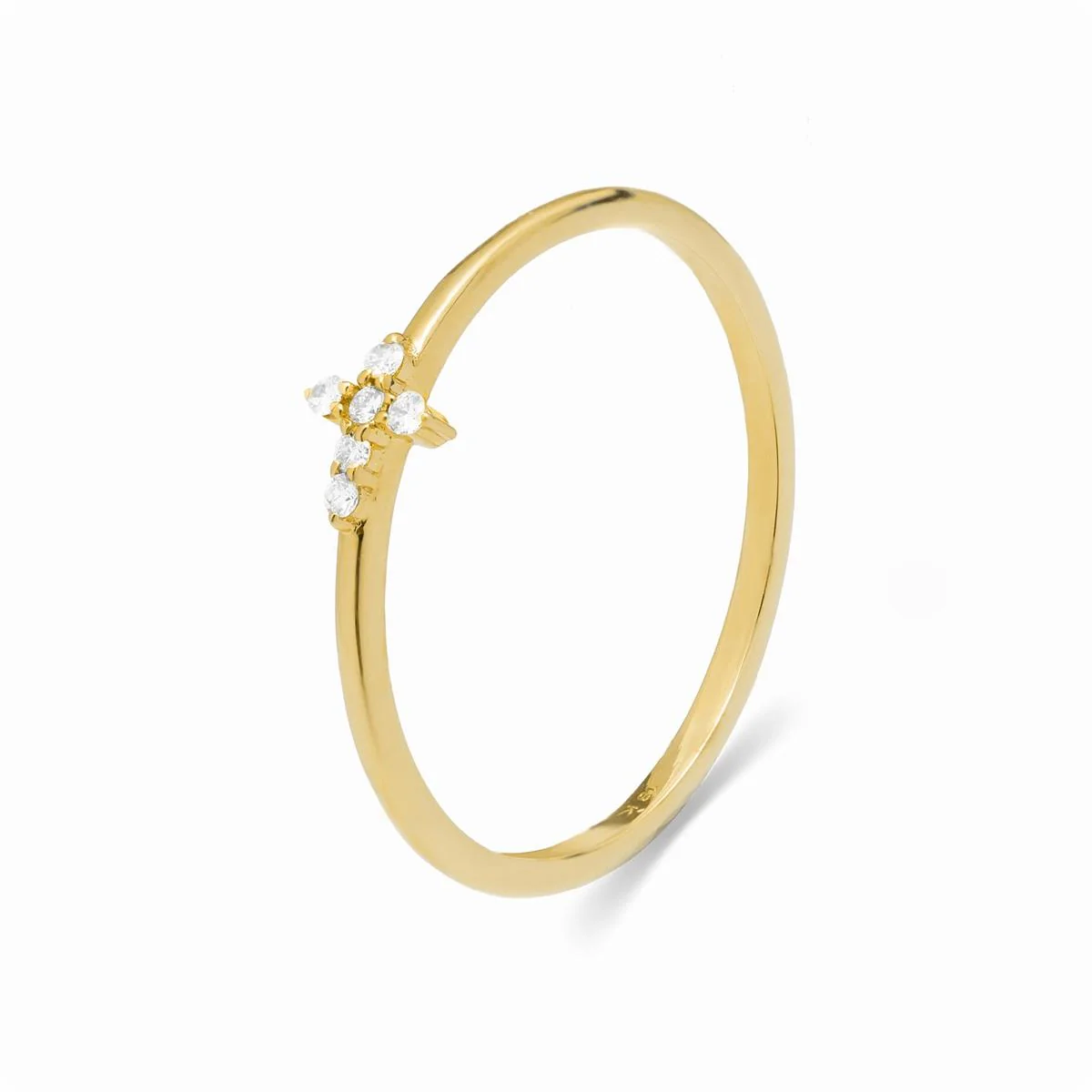 Anillo Dursha Oro de ley 18k - Dursha BLANCO